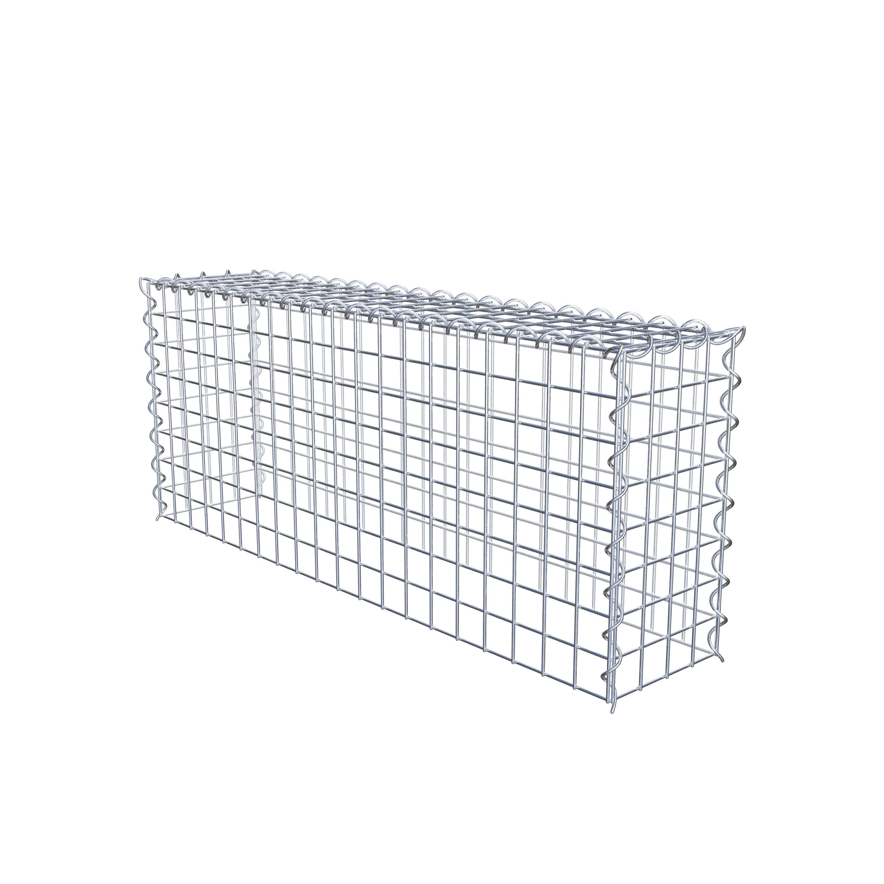 Grown-on gabion type 3 100 cm x 40 cm x 20 cm (L x H x D), mesh size 5 cm x 5 cm, spiral