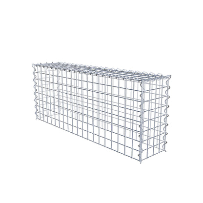 Extra gabion typ 3 100 cm x 40 cm x 20 cm (L x H x D), maskstorlek 5 cm x 5 cm, spiral