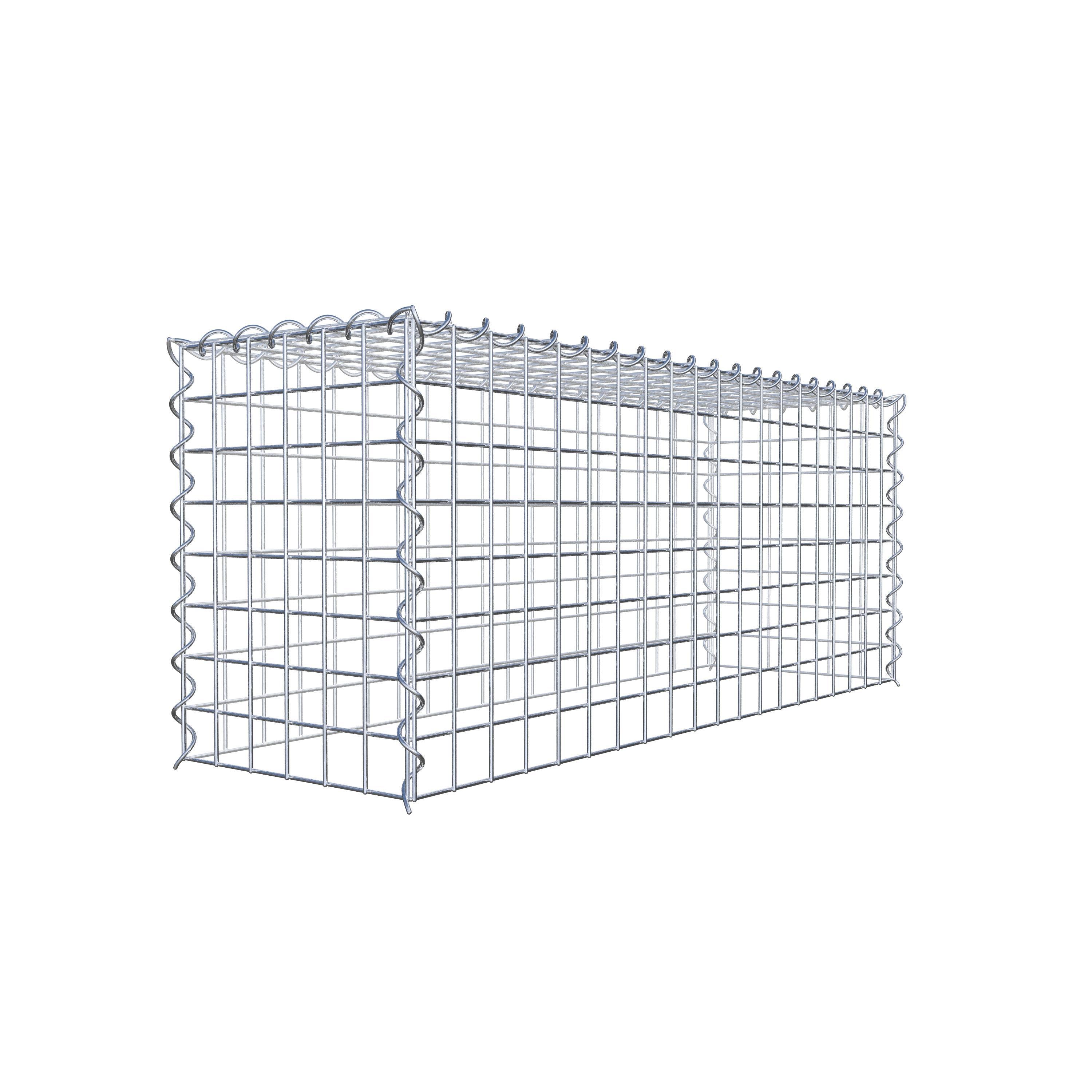 Grown-on gabion type 3 100 cm x 40 cm x 30 cm (L x H x D), mesh size 5 cm x 5 cm, spiral