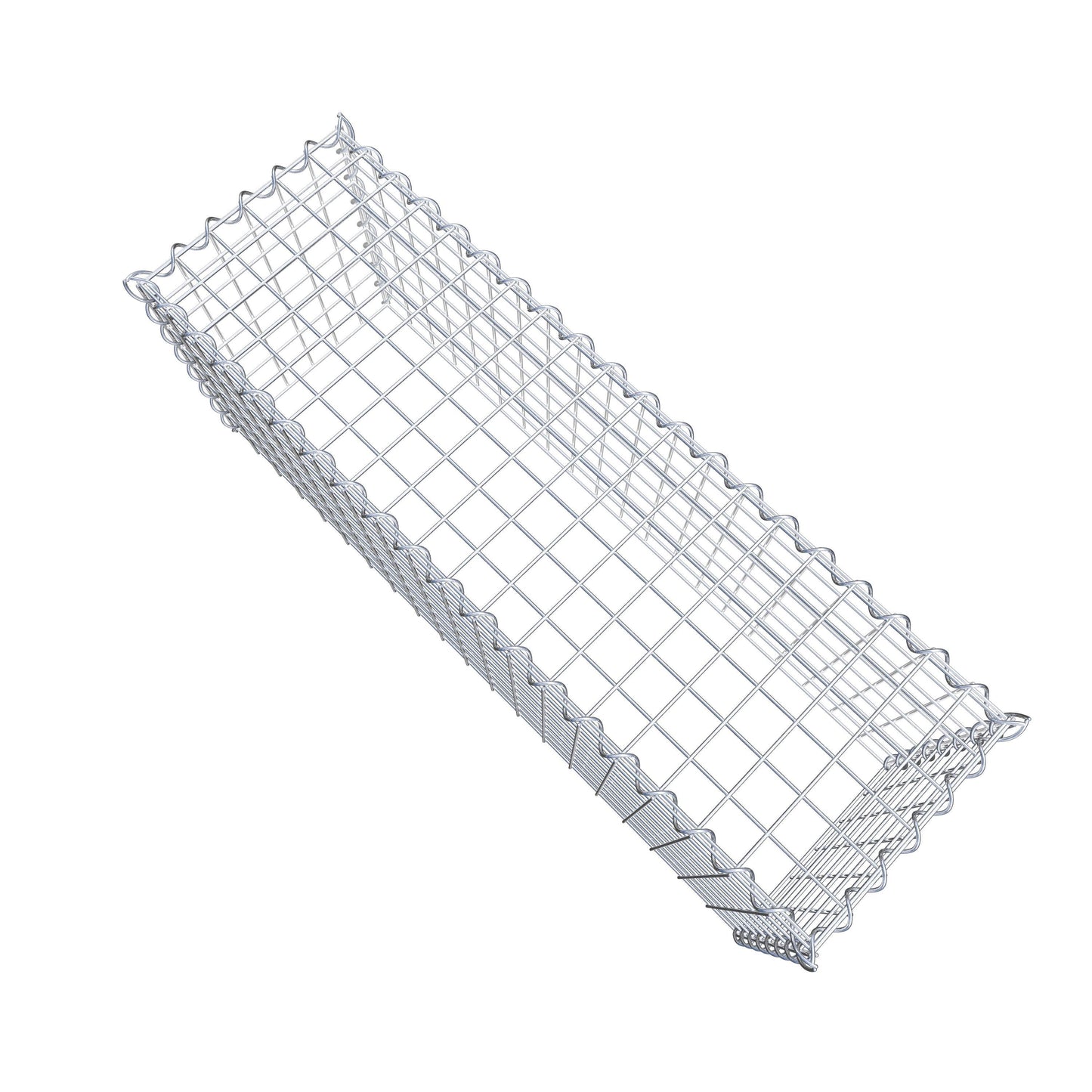 Gabion rapporté type 3 100 cm x 40 cm x 30 cm (L x H x P), mailles 5 cm x 5 cm, spirale