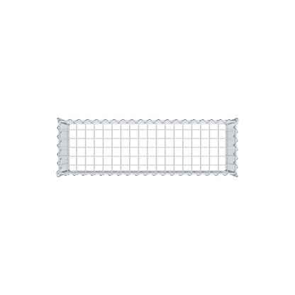 Gabion rapporté type 3 100 cm x 40 cm x 30 cm (L x H x P), mailles 5 cm x 5 cm, spirale