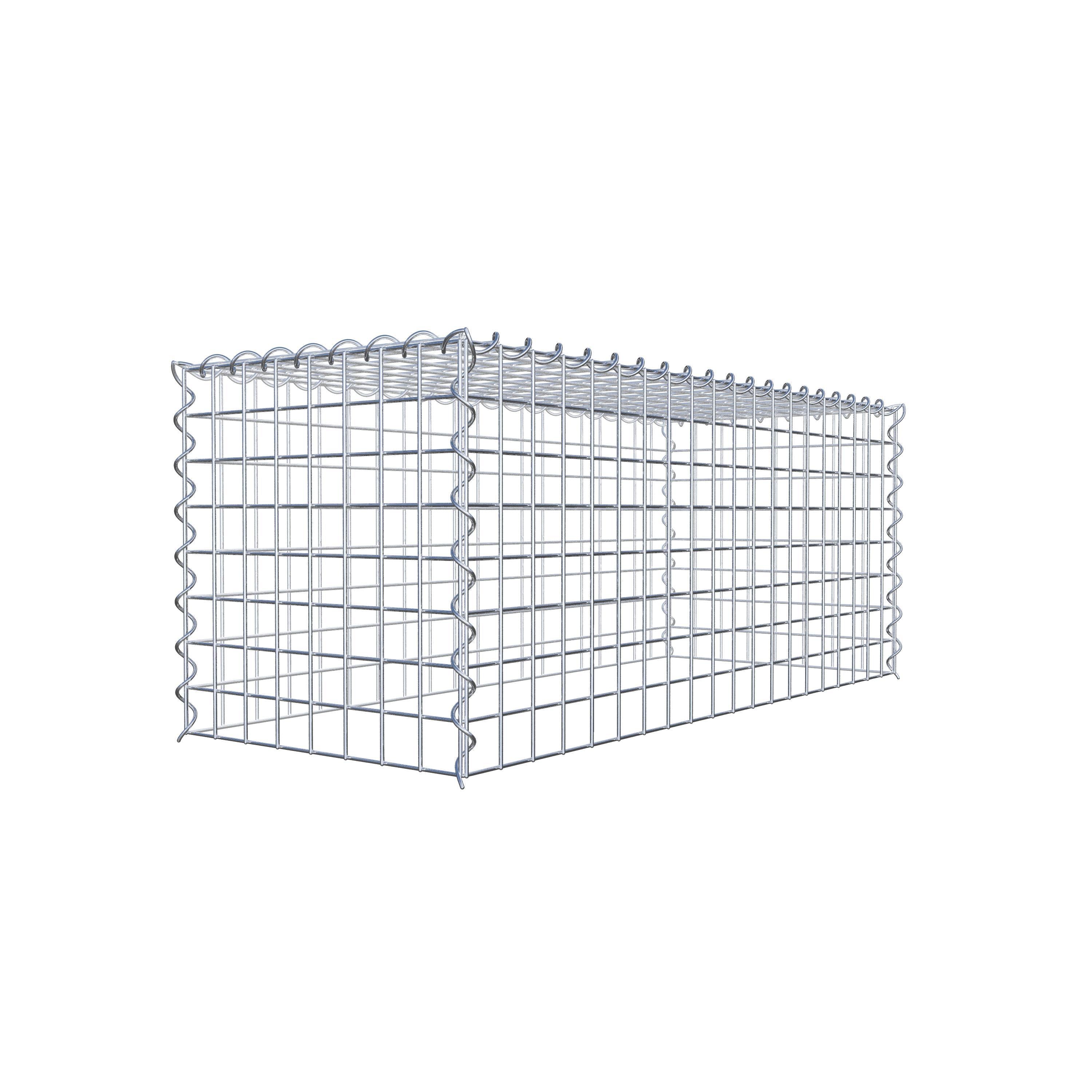 Grown-on gabion type 3 100 cm x 40 cm x 40 cm (L x H x D), mesh size 5 cm x 5 cm, spiral