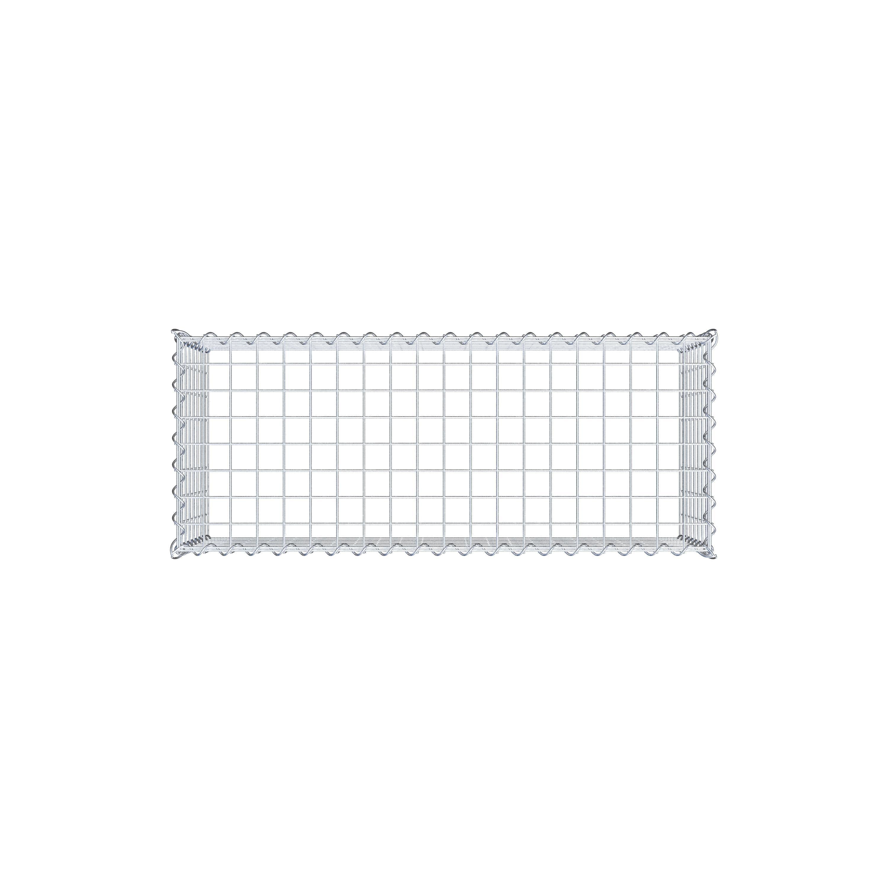 Grown-on gabion type 3 100 cm x 40 cm x 40 cm (L x H x D), mesh size 5 cm x 5 cm, spiral