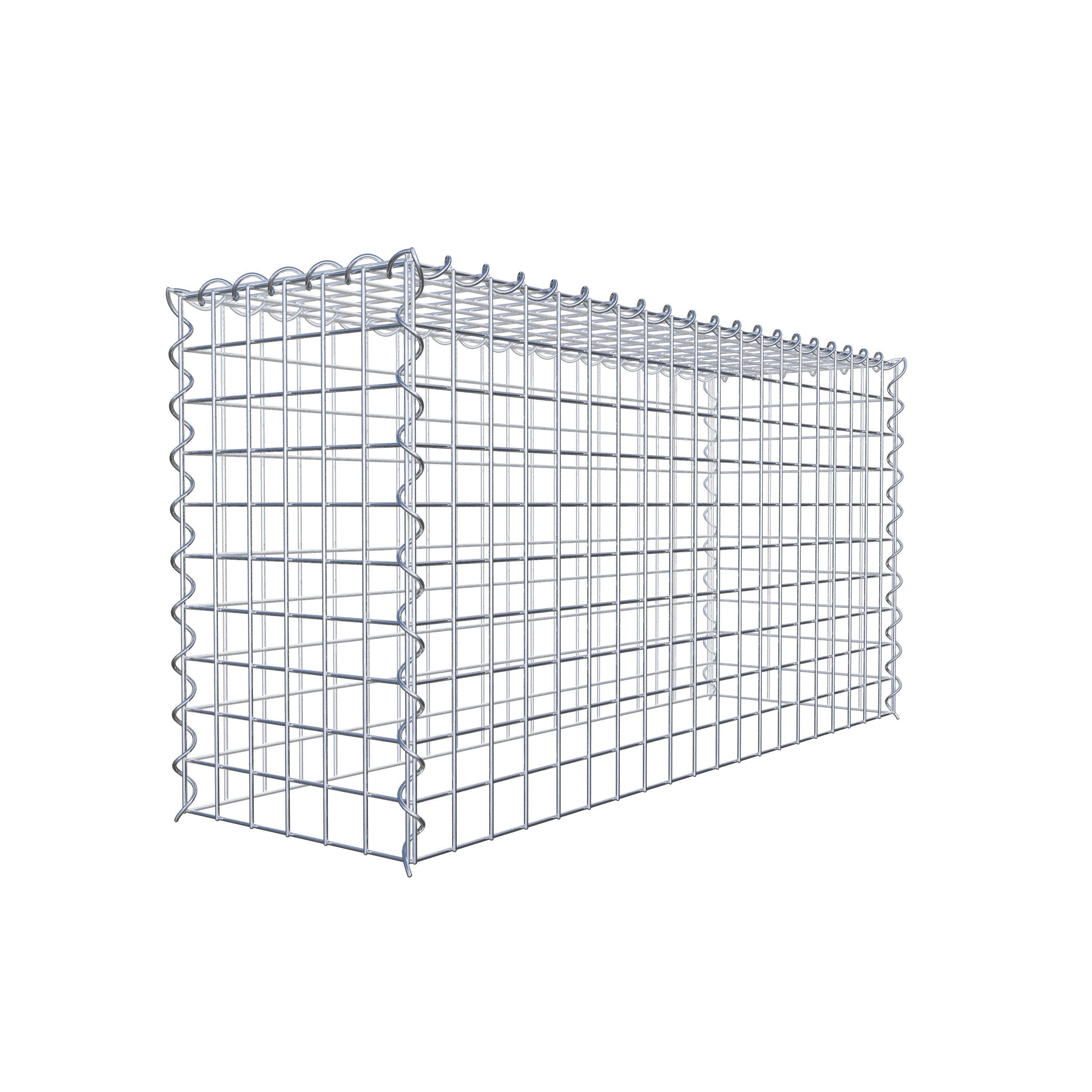 Grown-on gabion type 3 100 cm x 50 cm x 30 cm (L x H x D), mesh size 5 cm x 5 cm, spiral