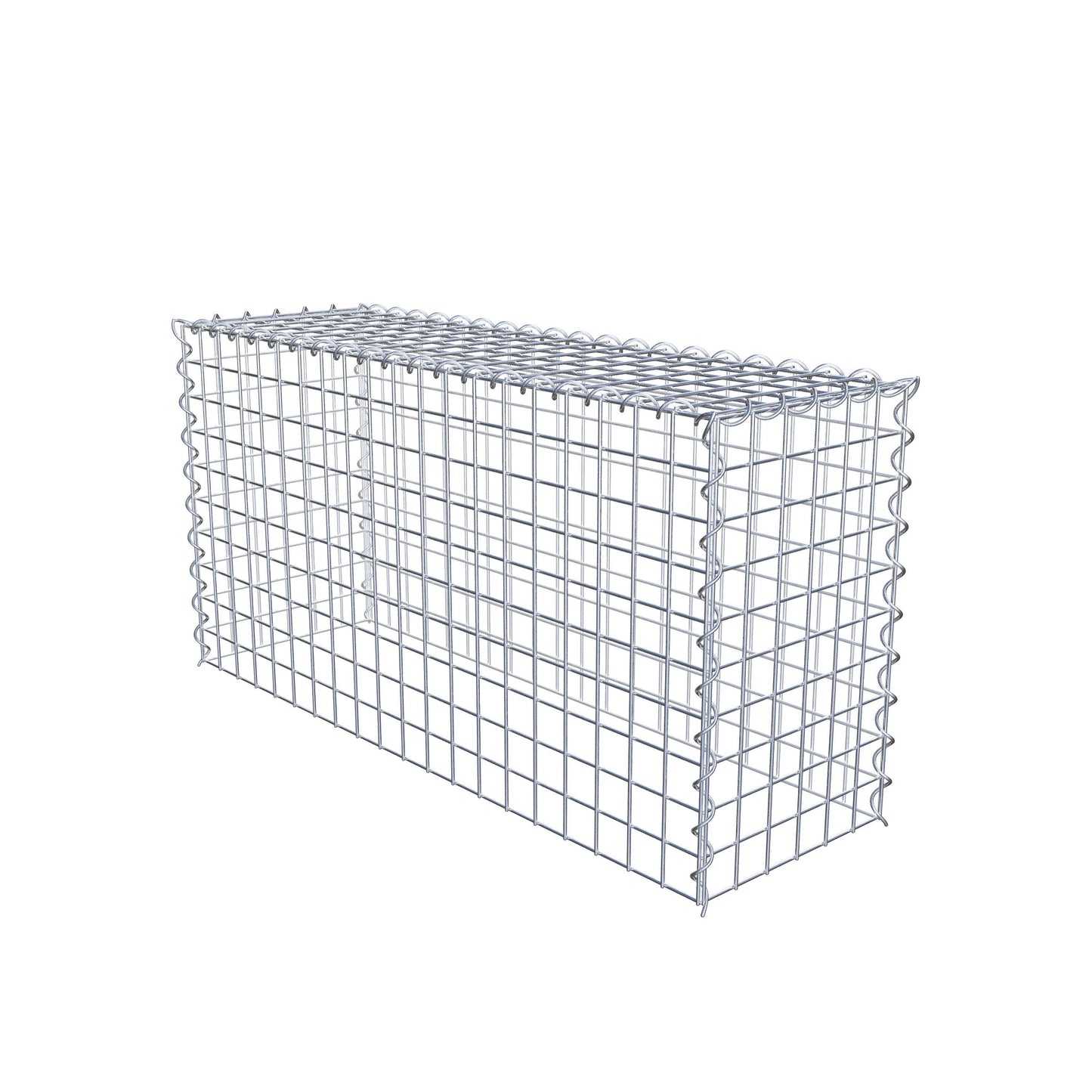 Påväxt gabion typ 3 100 cm x 50 cm x 30 cm (L x H x D), maskstorlek 5 cm x 5 cm, spiral