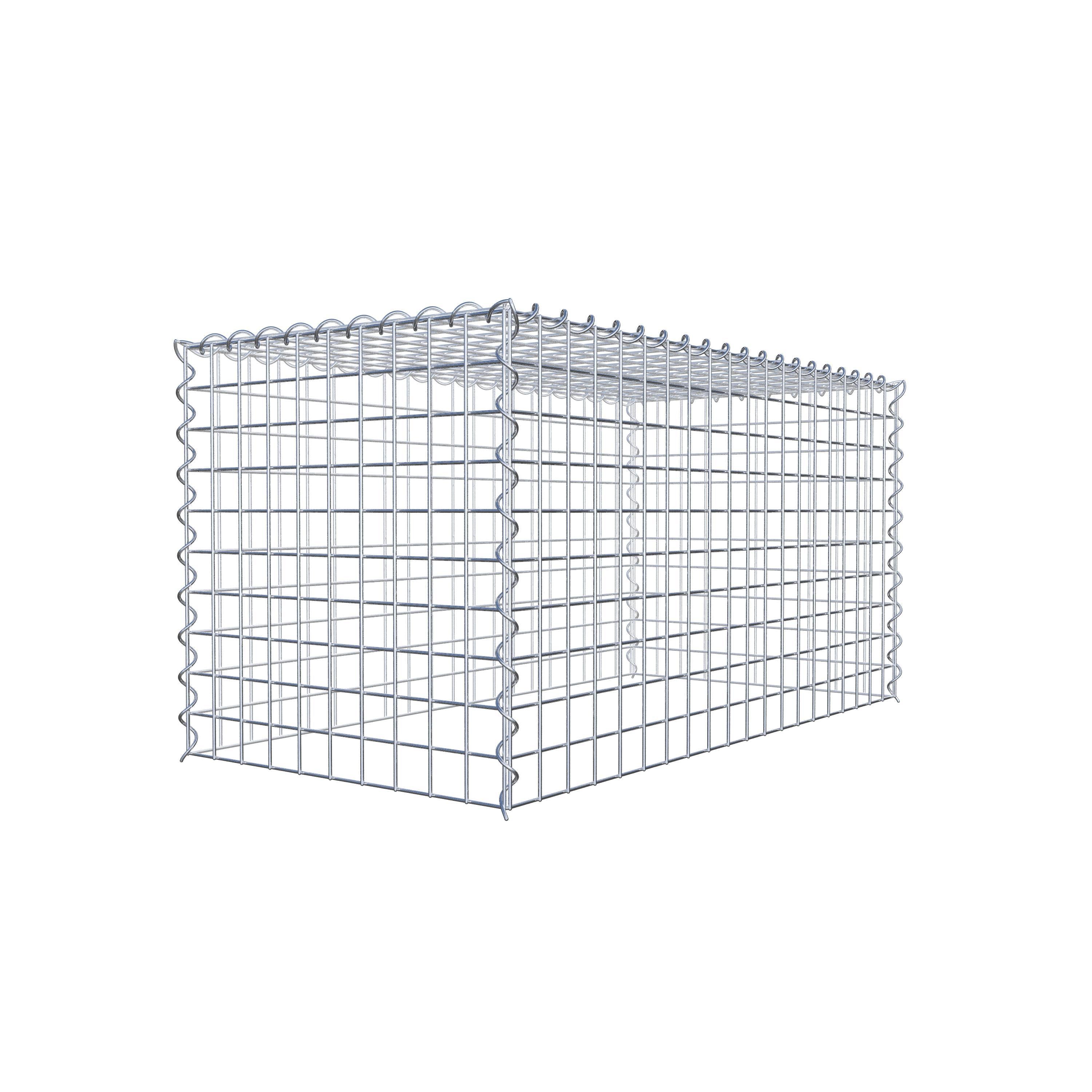 Grown-on gabion type 3 100 cm x 50 cm x 50 cm (L x H x D), mesh size 5 cm x 5 cm, spiral