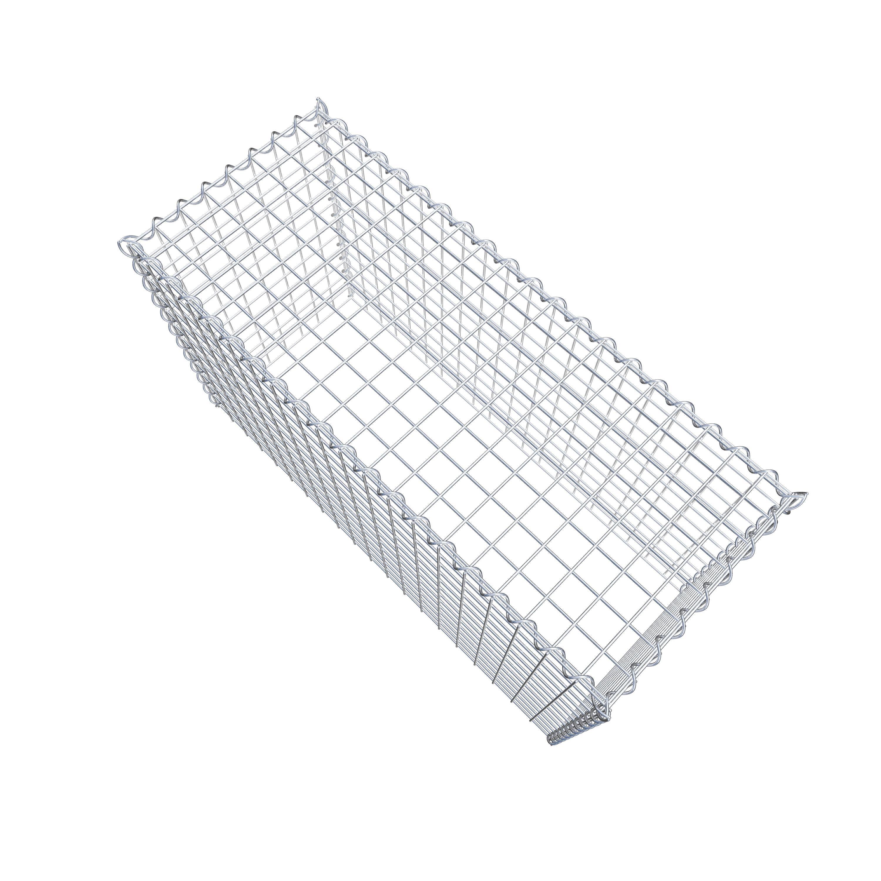 Grown-on gabion type 3 100 cm x 60 cm x 40 cm (L x H x D), mesh size 5 cm x 5 cm, spiral