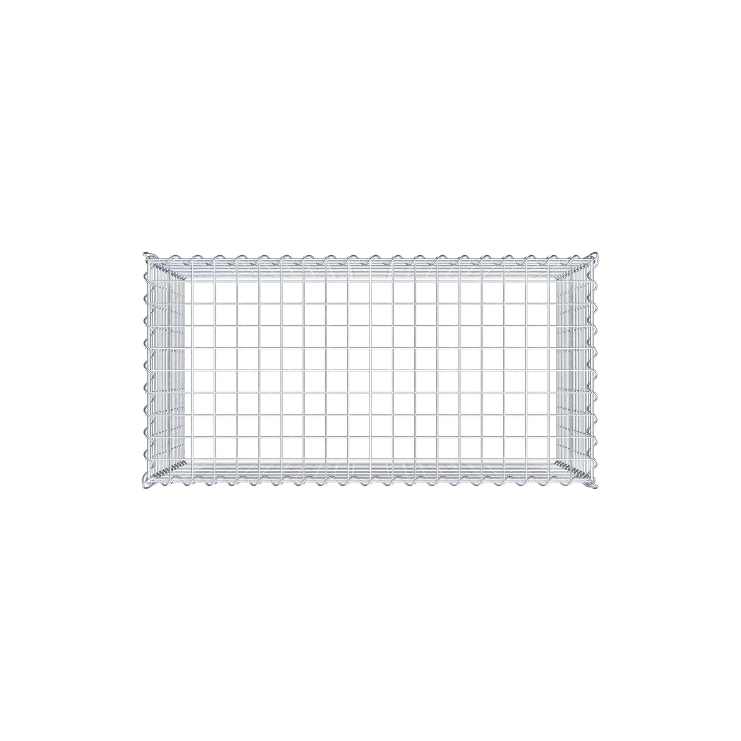 Anbaugabione Typ 3 100 cm x 60 cm x 50 cm (L x H x T), Maschenweite 5 cm x 5 cm, Spirale