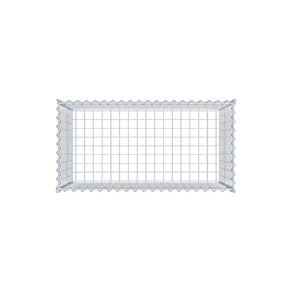 Anbaugabione Typ 3 100 cm x 60 cm x 50 cm (L x H x T), Maschenweite 5 cm x 5 cm, Spirale