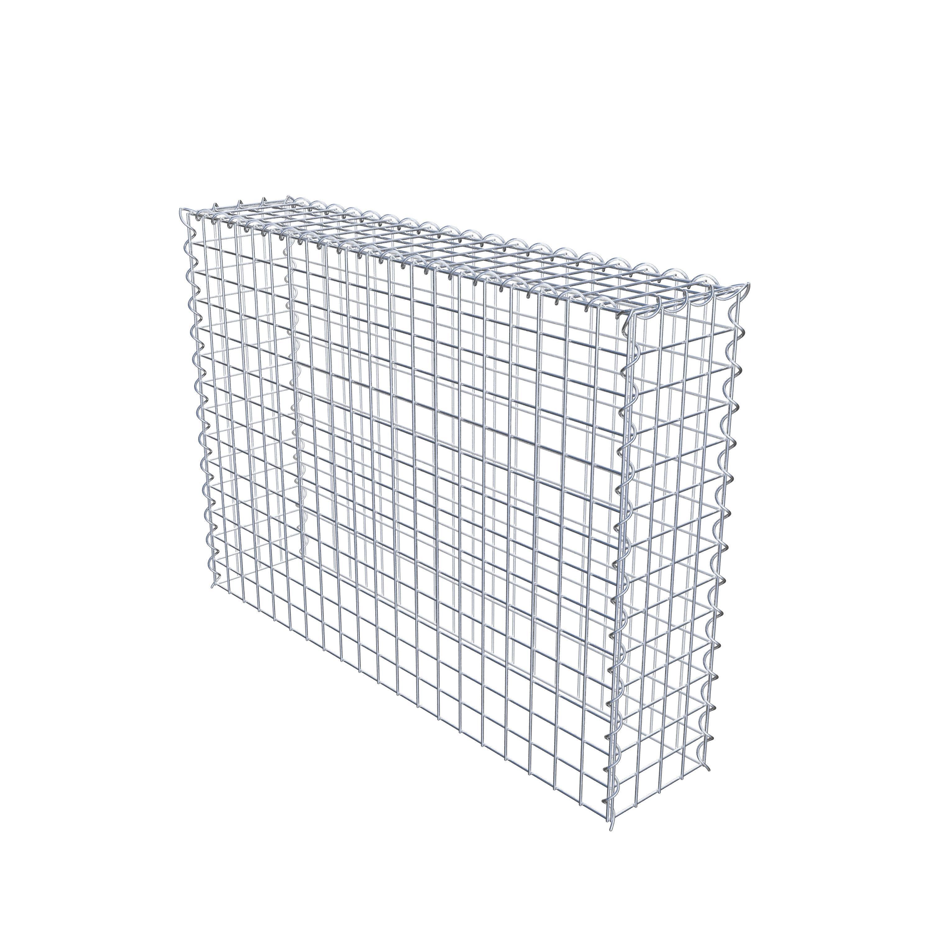 Extra gabion typ 3 100 cm x 70 cm x 20 cm (L x H x D), maskstorlek 5 cm x 5 cm, spiral