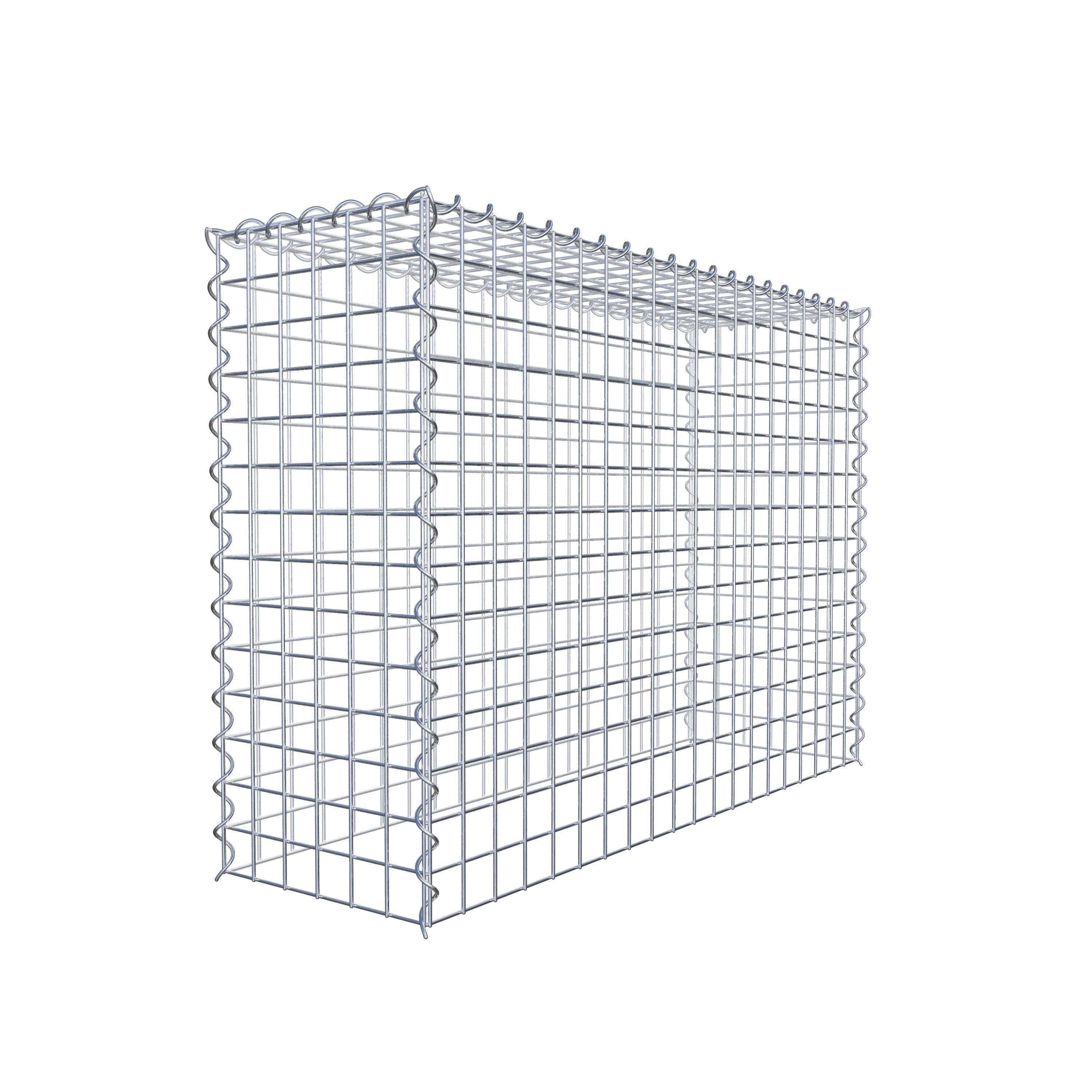 Gabião Tipo 3 100 cm x 70 cm x 30 cm (C x A x P), malhagem 5 cm x 5 cm, espiral