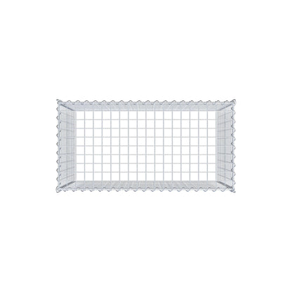 Opvokset gabion type 3 100 cm x 70 cm x 50 cm (L x H x D), maskestørrelse 5 cm x 5 cm, spiral