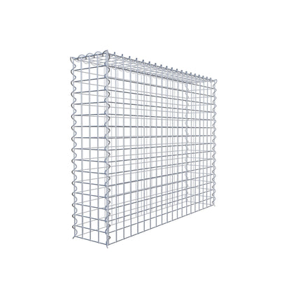 Extra gabion typ 3 100 cm x 80 cm x 20 cm (L x H x D), maskstorlek 5 cm x 5 cm, spiral