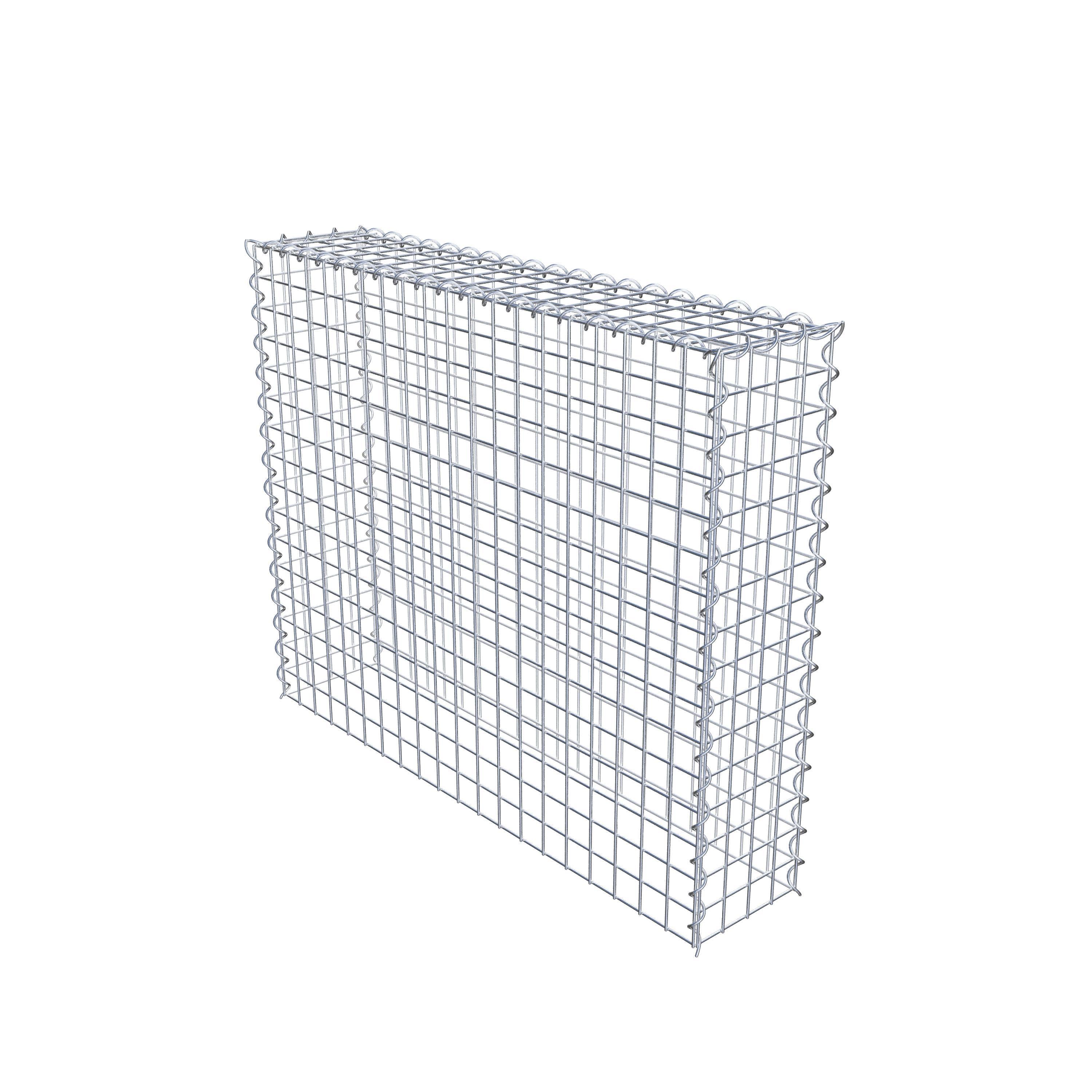 Grown-on gabion type 3 100 cm x 80 cm x 20 cm (L x H x D), mesh size 5 cm x 5 cm, spiral