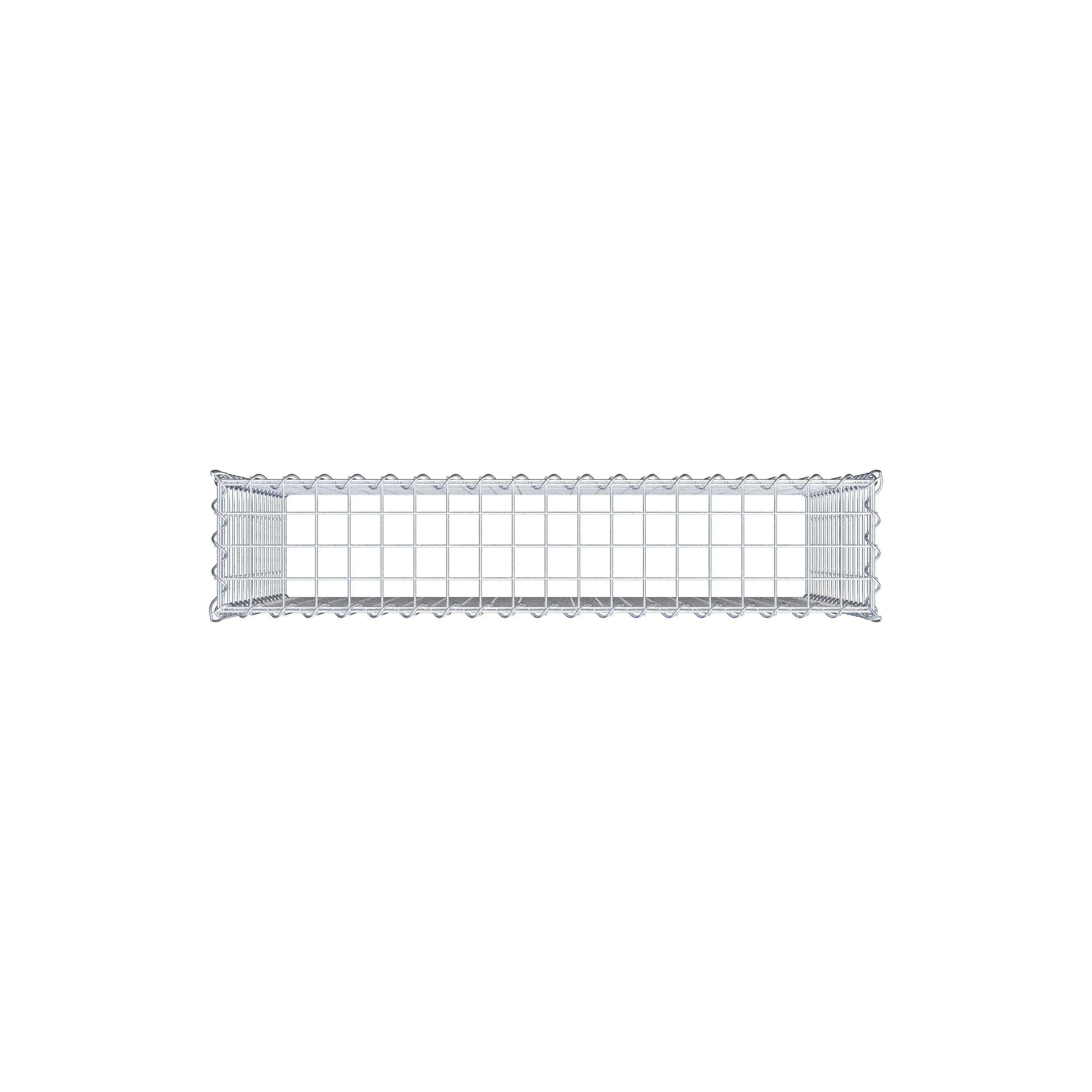 Gavión adulto tipo 3 100 cm x 80 cm x 20 cm (largo x alto x profundidad), tamaño de malla 5 cm x 5 cm, espiral