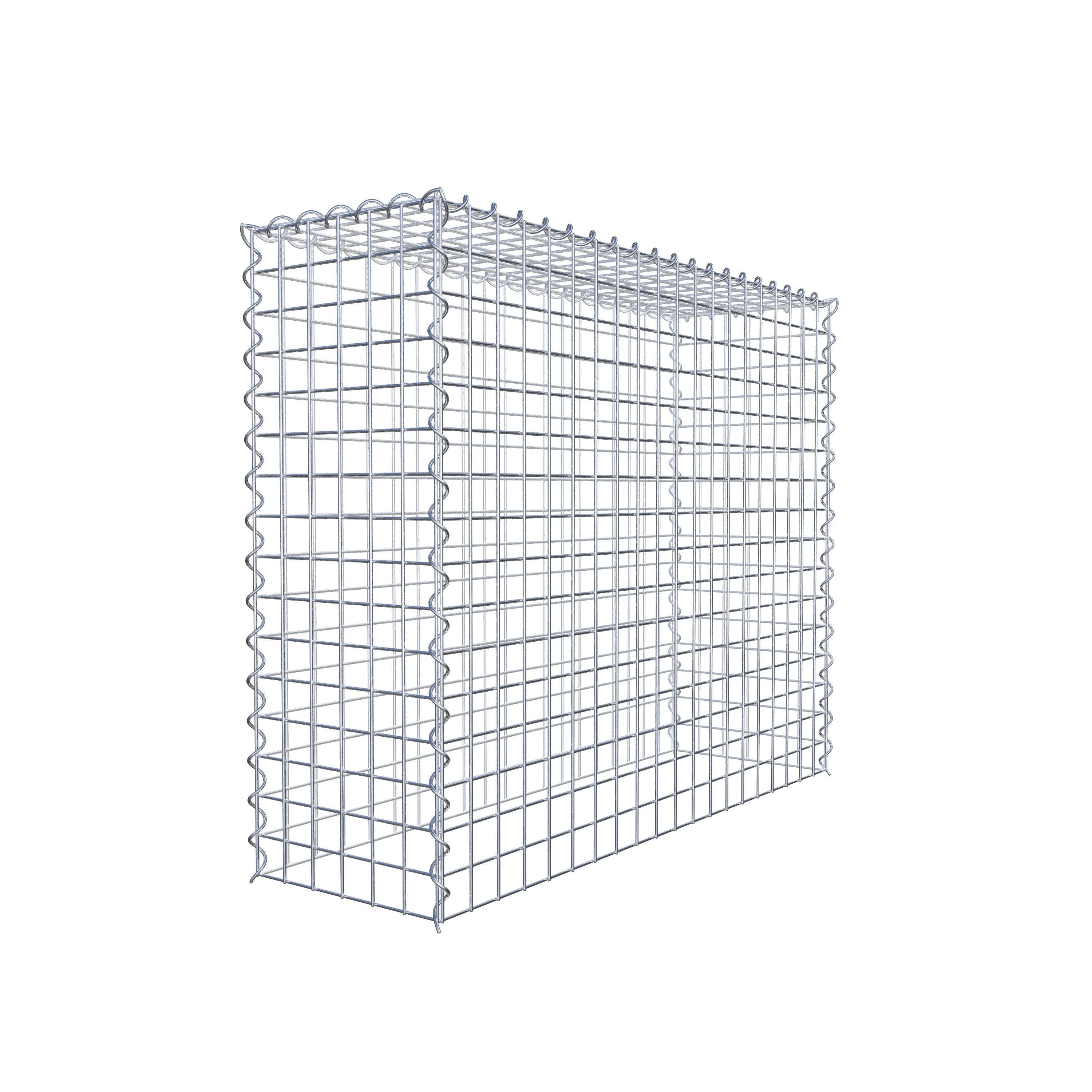 Grown-on gabion type 3 100 cm x 80 cm x 30 cm (L x H x D), mesh size 5 cm x 5 cm, spiral