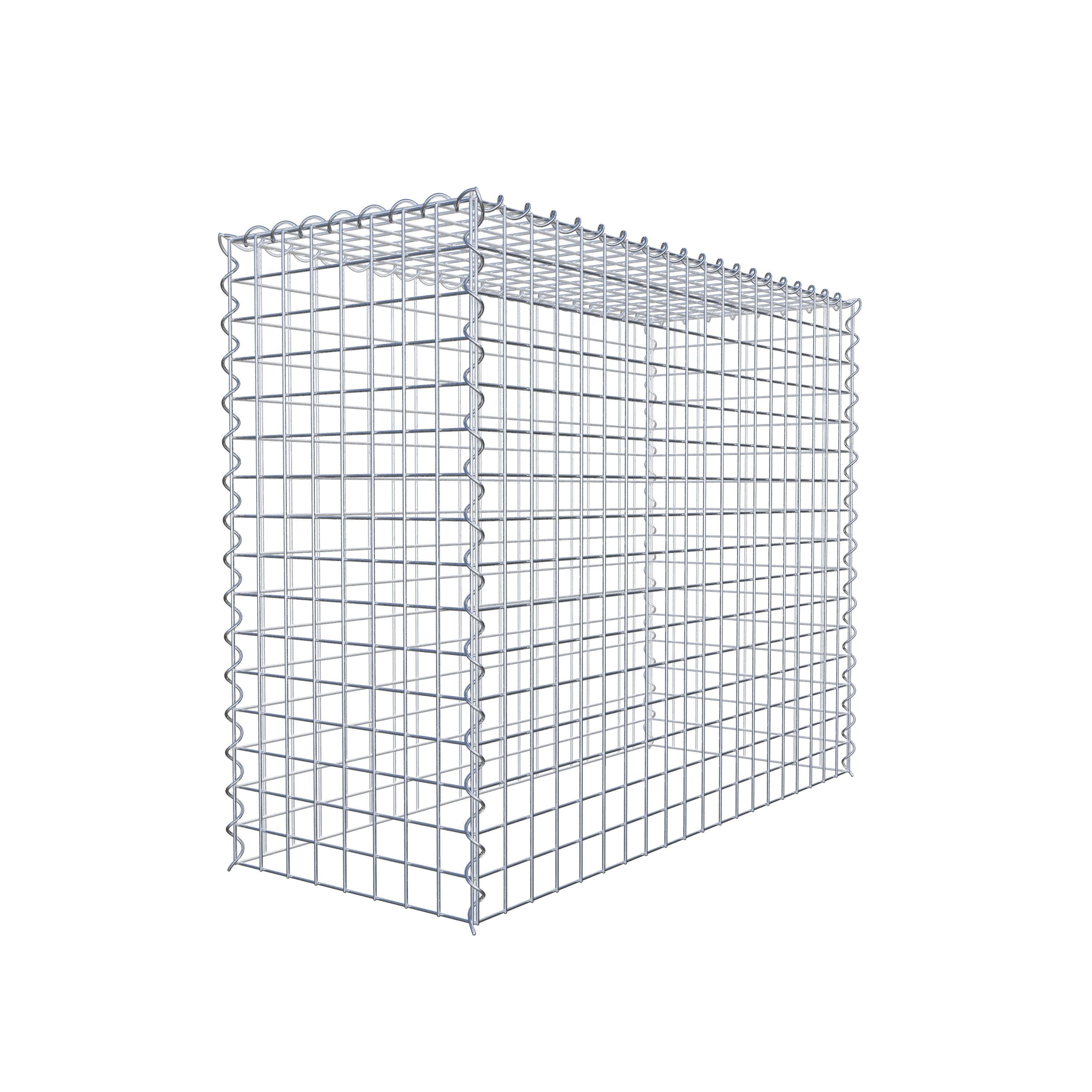 Grown-on gabion type 3 100 cm x 80 cm x 40 cm (L x H x D), mesh size 5 cm x 5 cm, spiral