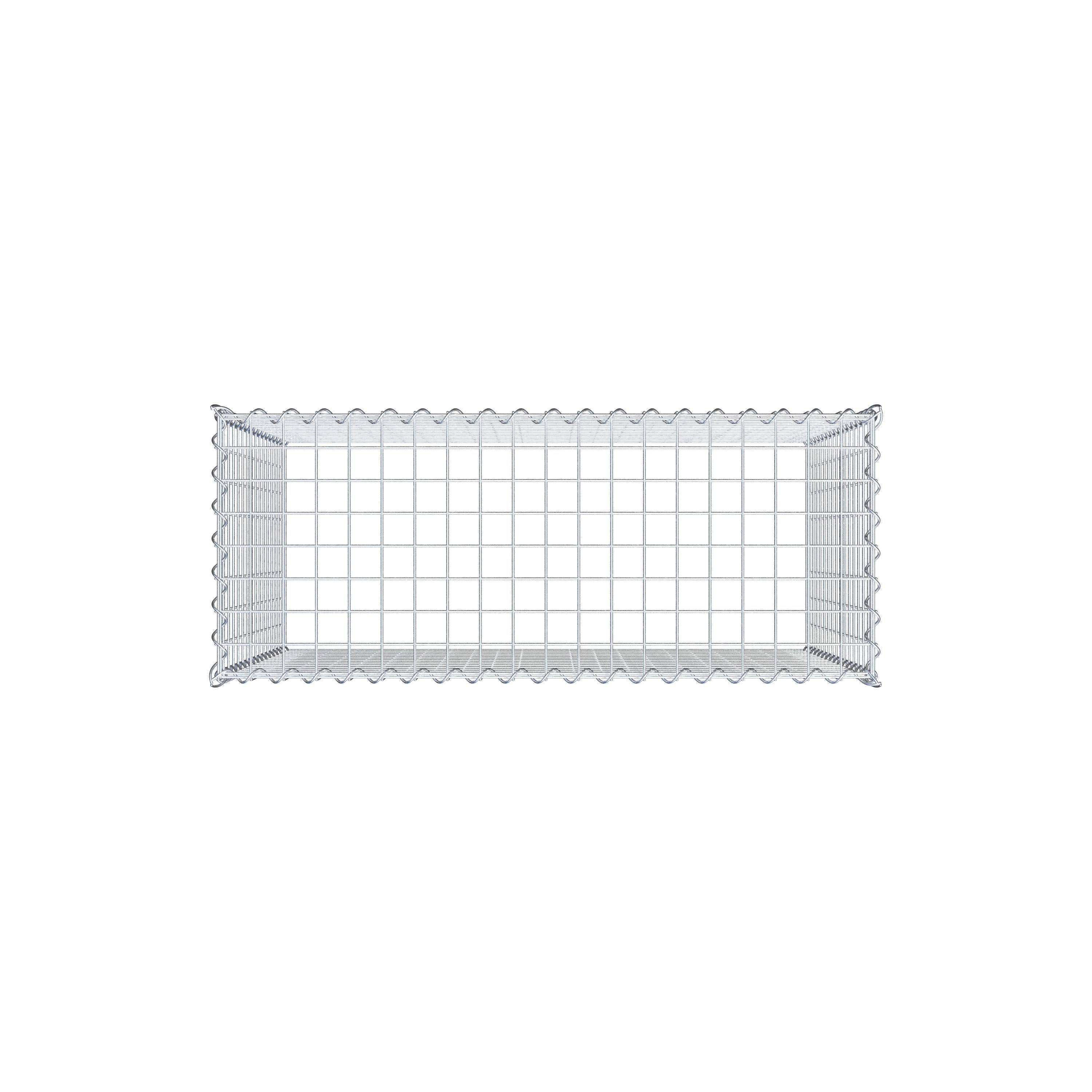 Grown-on gabion type 3 100 cm x 80 cm x 40 cm (L x H x D), mesh size 5 cm x 5 cm, spiral