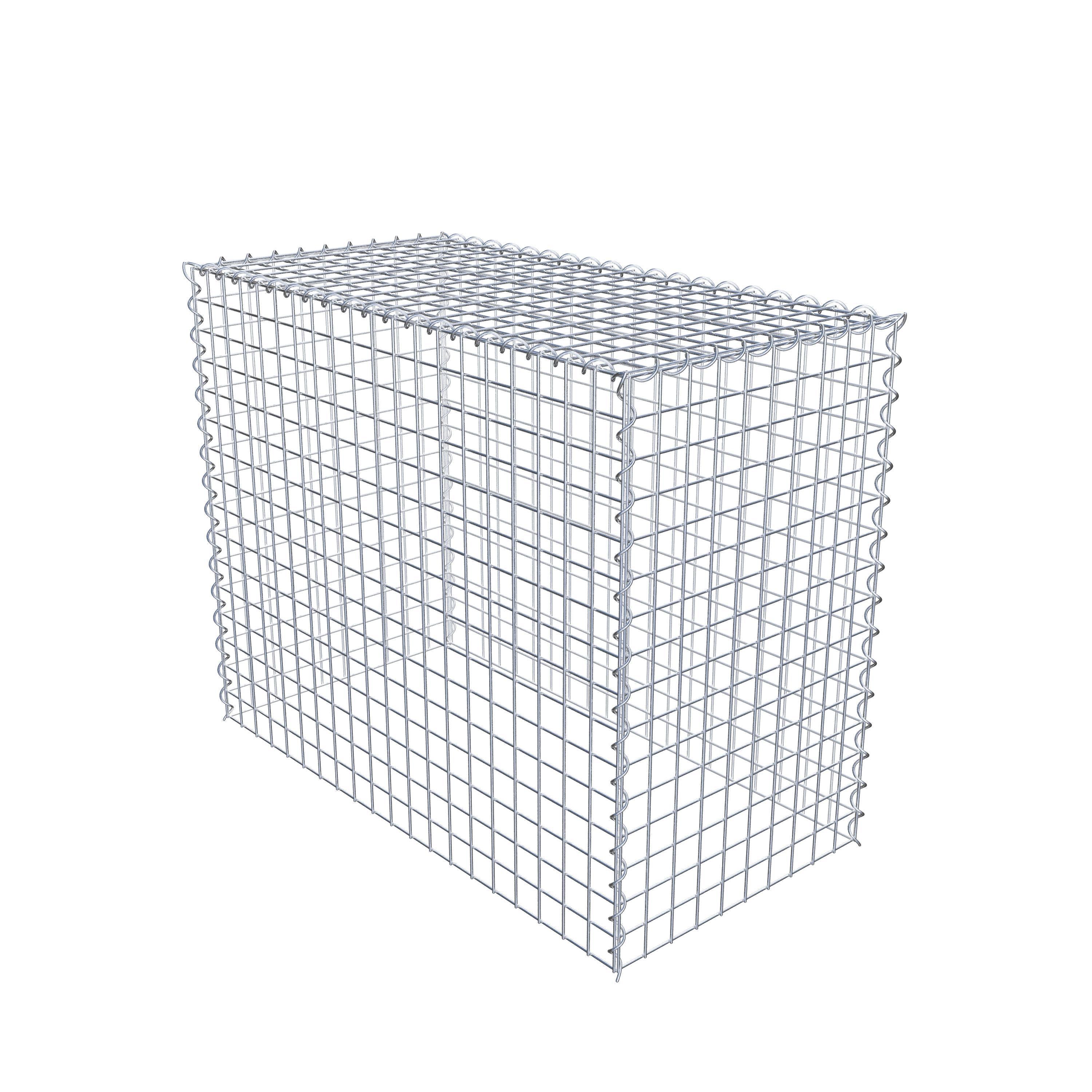 Grown-on gabion type 3 100 cm x 80 cm x 50 cm (L x H x D), mesh size 5 cm x 5 cm, spiral