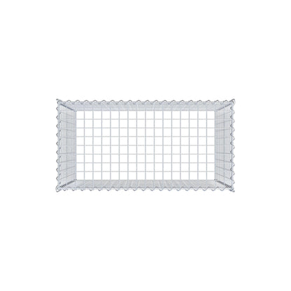 Gabbione aggiuntivo tipo 3 100 cm x 80 cm x 50 cm (L x H x P), dimensione maglia 5 cm x 5 cm, a spirale