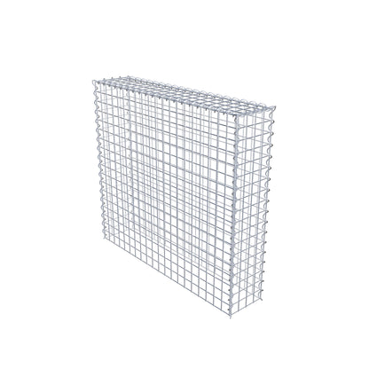 Gabion rapporté type 3 100 cm x 90 cm x 20 cm (L x H x P), mailles 5 cm x 5 cm, spirale