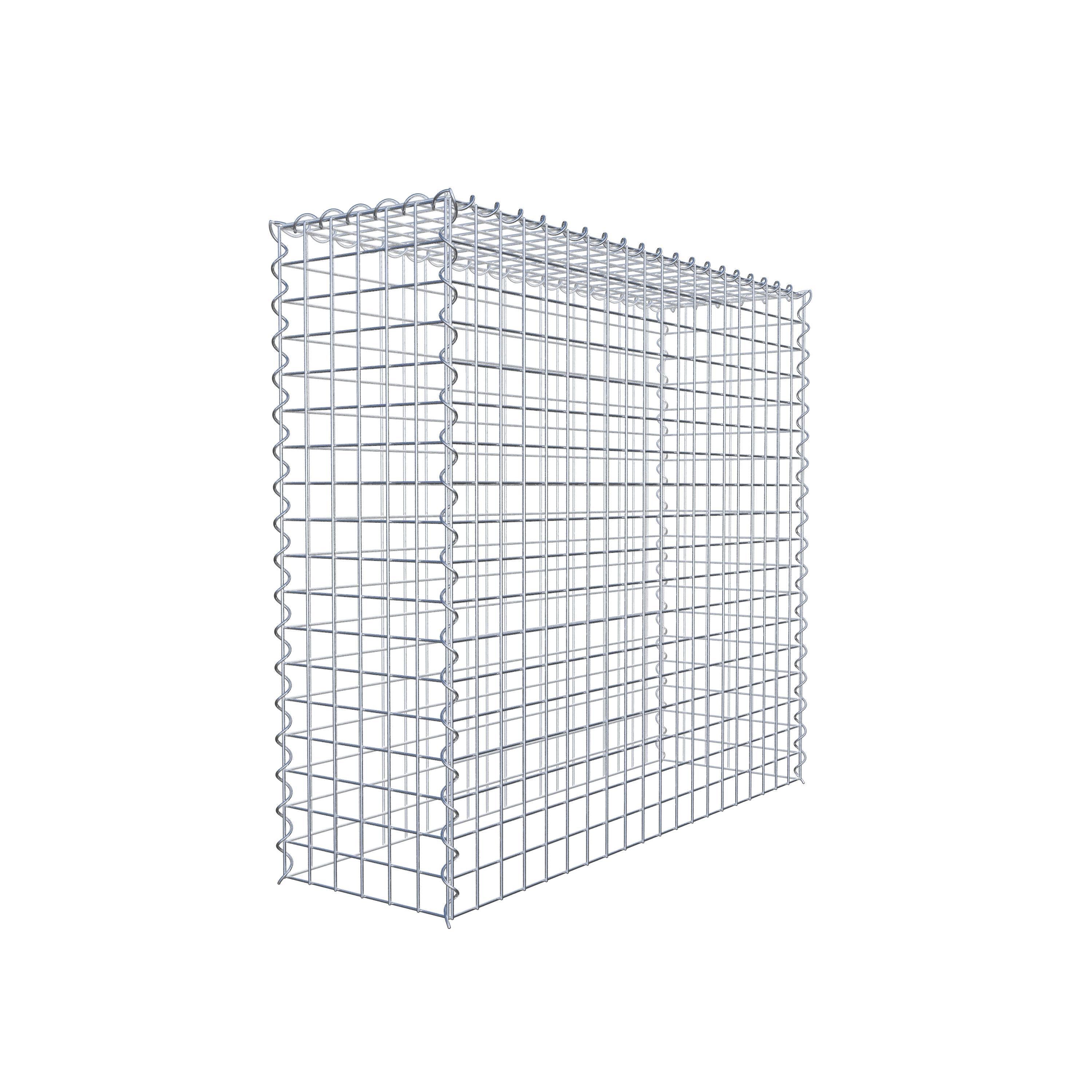 Gavión adulto tipo 3 100 cm x 90 cm x 30 cm (largo x alto x profundidad), tamaño de malla 5 cm x 5 cm, espiral