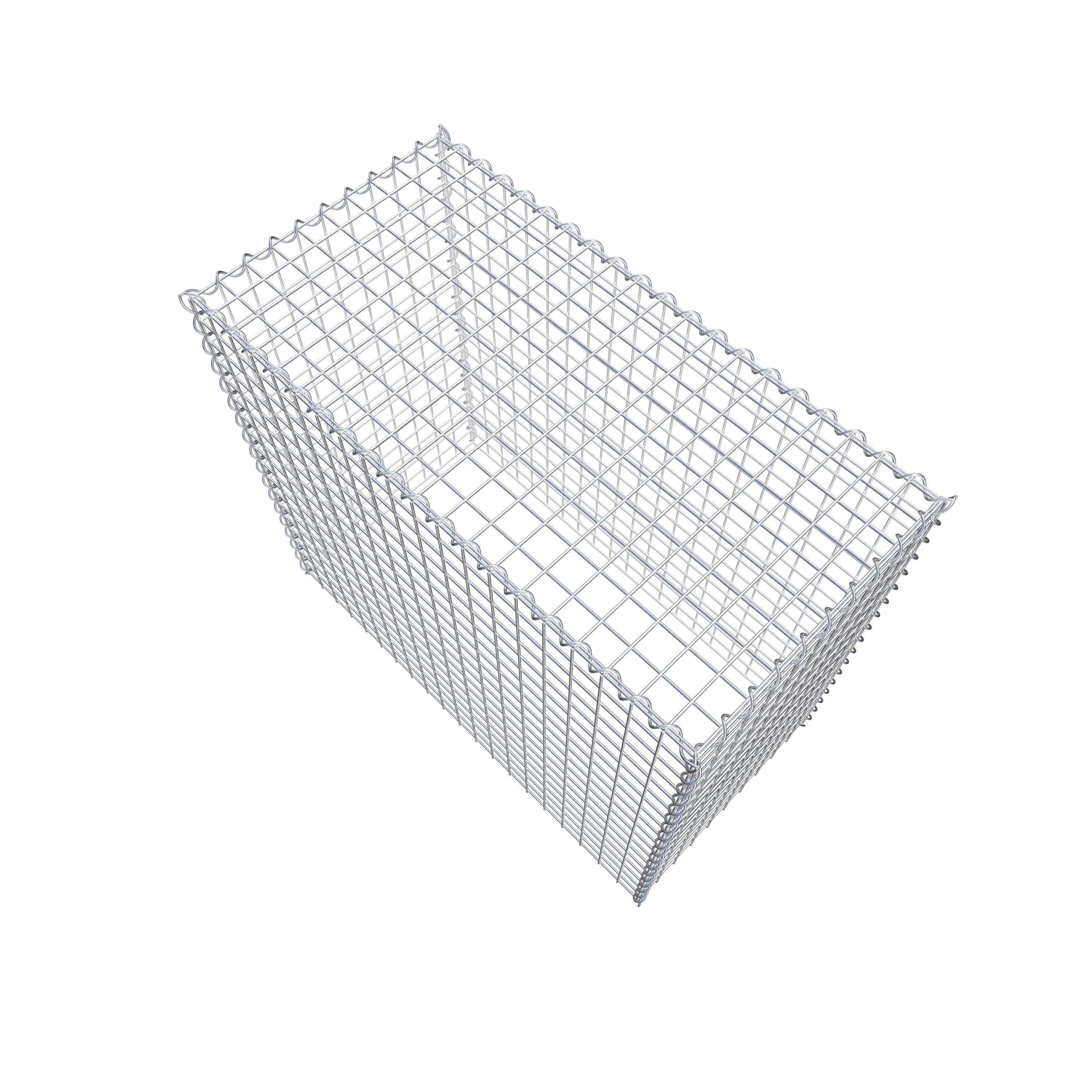 Grown-on gabion type 3 100 cm x 90 cm x 50 cm (L x H x D), mesh size 5 cm x 5 cm, spiral