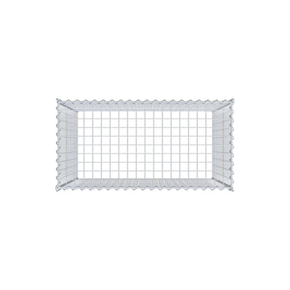 Gavión complementario tipo 3 100 cm x 90 cm x 50 cm (L x A x P), malla 5 cm x 5 cm, espiral