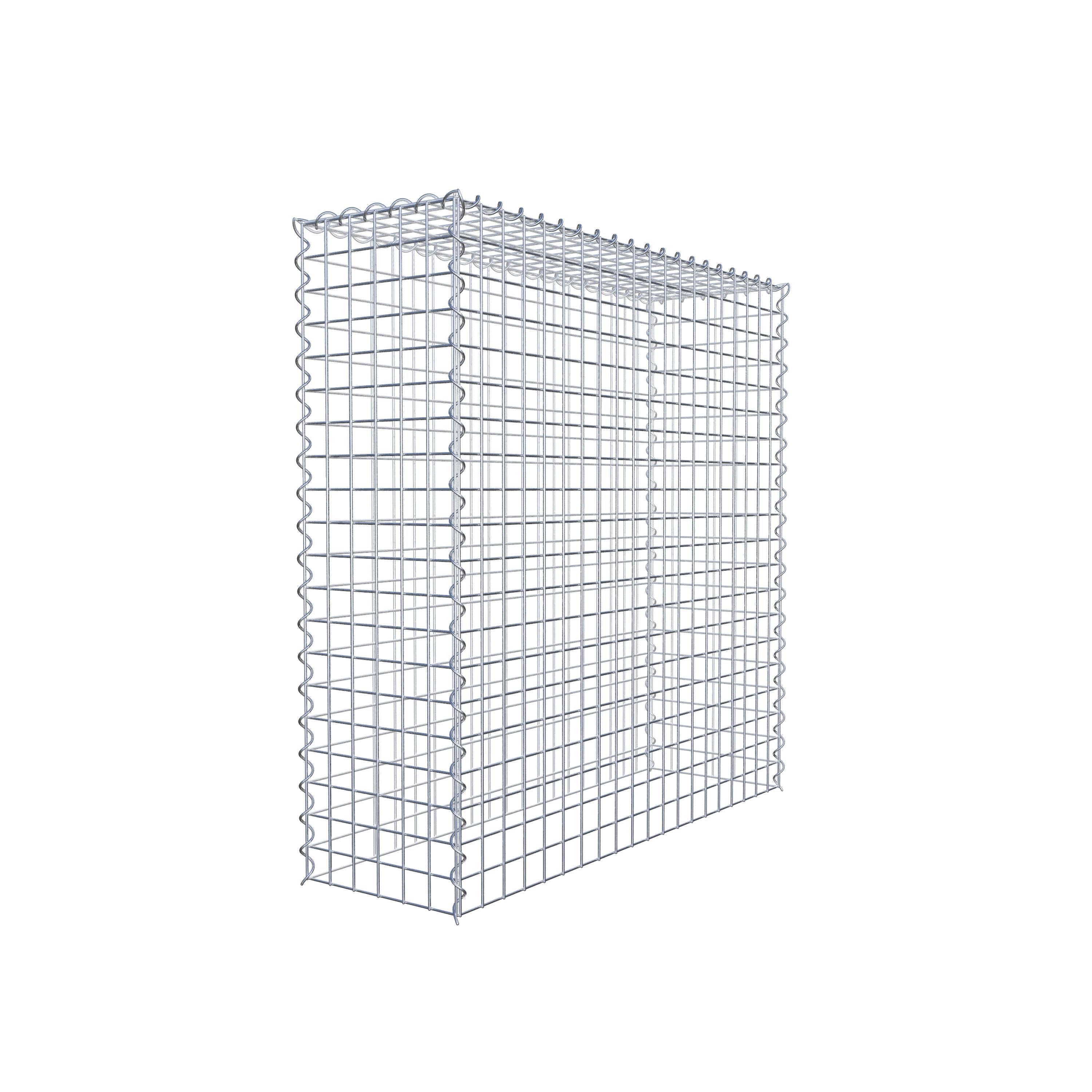 Gabião Tipo 3 100 cm x 100 cm x 30 cm (C x A x P), malhagem 5 cm x 5 cm, espiral