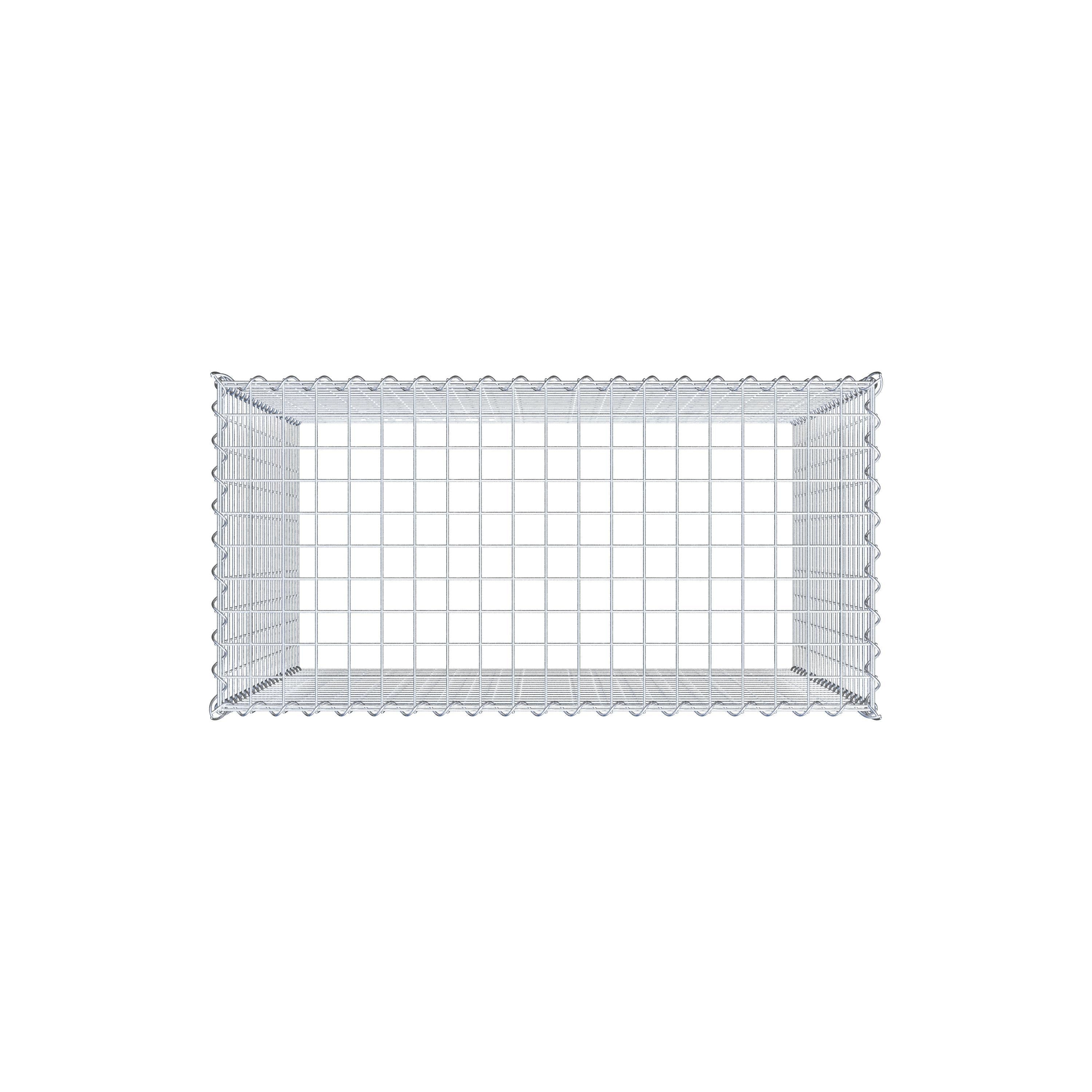 Add-on schanskorf type 3 100 cm x 100 cm x 50 cm (L x H x D), maaswijdte 5 cm x 5 cm, spiraalvormig