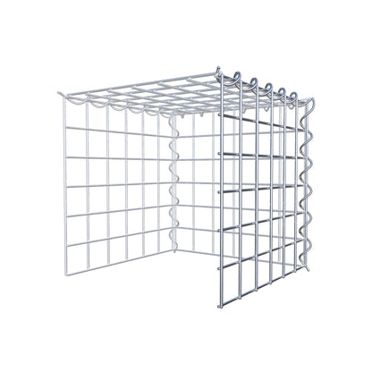 Gavión adulto tipo 4 30 cm x 30 cm x 30 cm (largo x alto x profundidad), tamaño de malla 5 cm x 5 cm, espiral