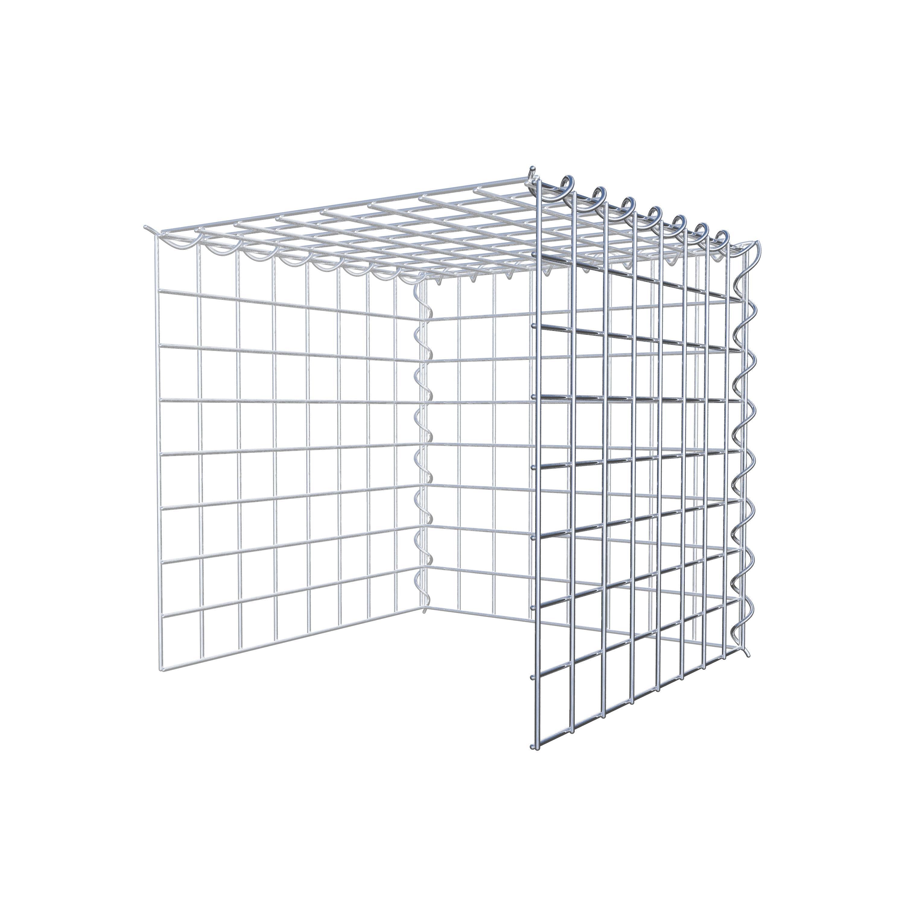 Anbaugabione Typ 4 40 cm x 40 cm x 40 cm (L x H x T), Maschenweite 5 cm x 5 cm, Spirale