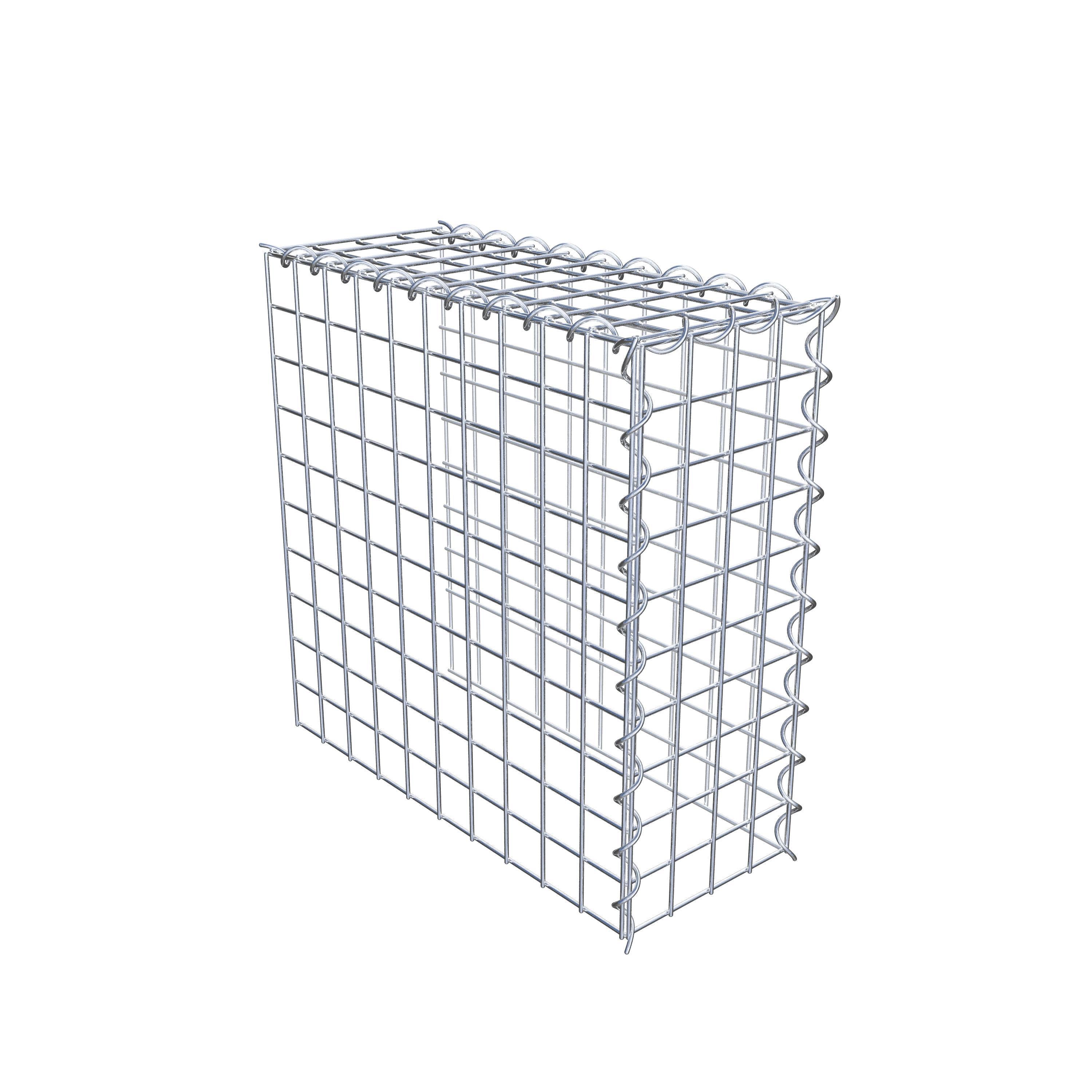 Grown-on gabion type 4 50 cm x 50 cm x 20 cm (L x H x D), mesh size 5 cm x 5 cm, spiral