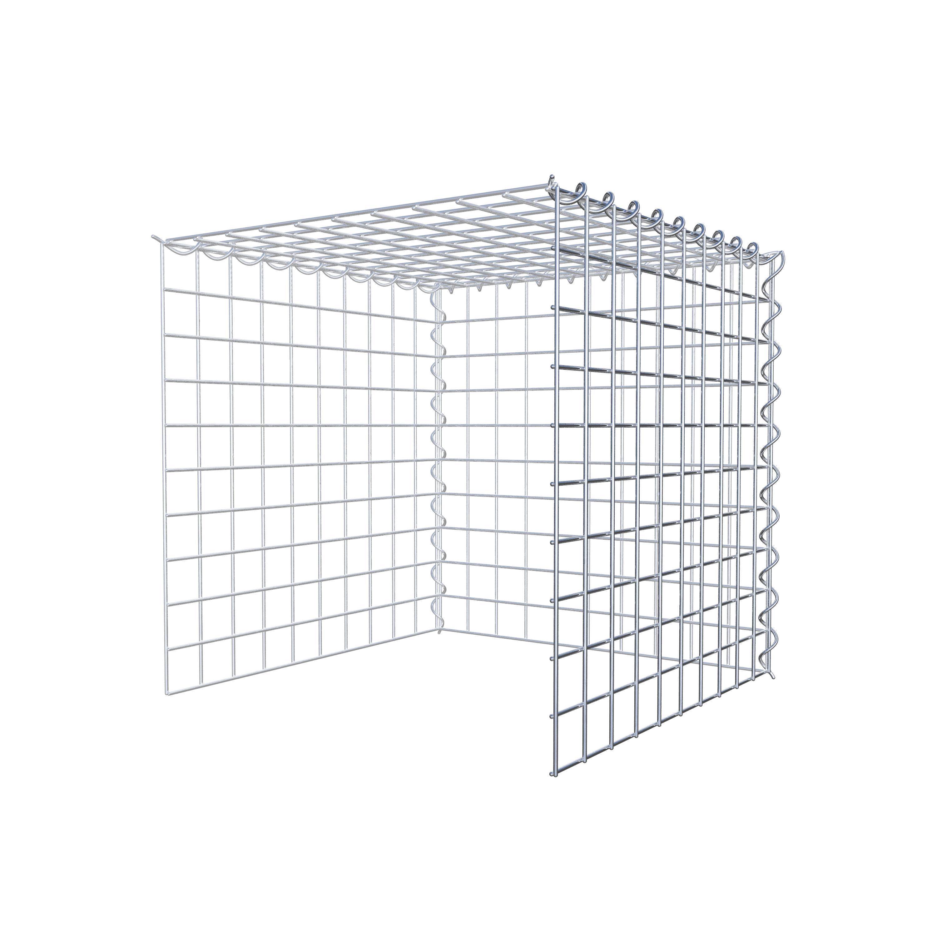 Gabião tipo 4 50 cm x 50 cm x 50 cm (C x A x P), malhagem 5 cm x 5 cm, espiral