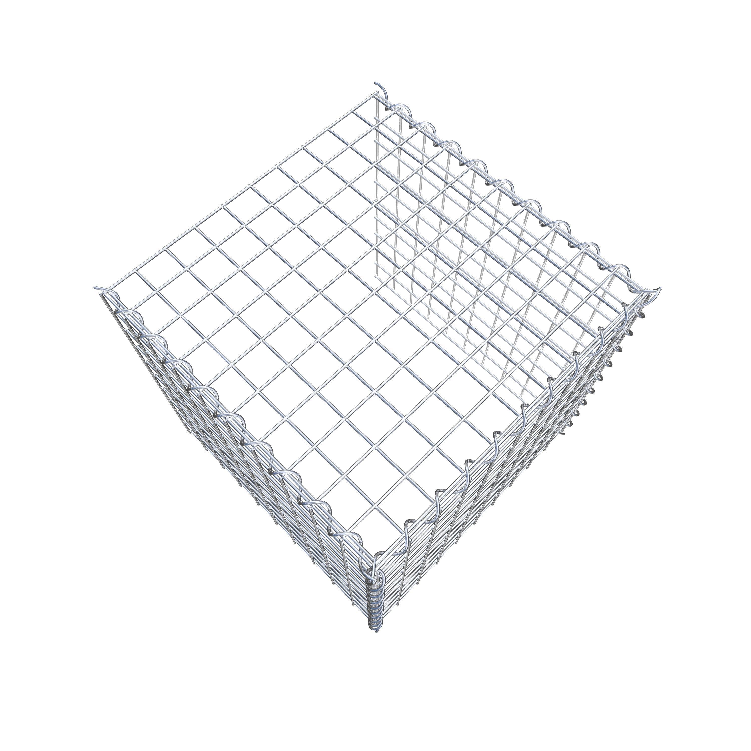 Gabião tipo 4 50 cm x 50 cm x 50 cm (C x A x P), malhagem 5 cm x 5 cm, espiral