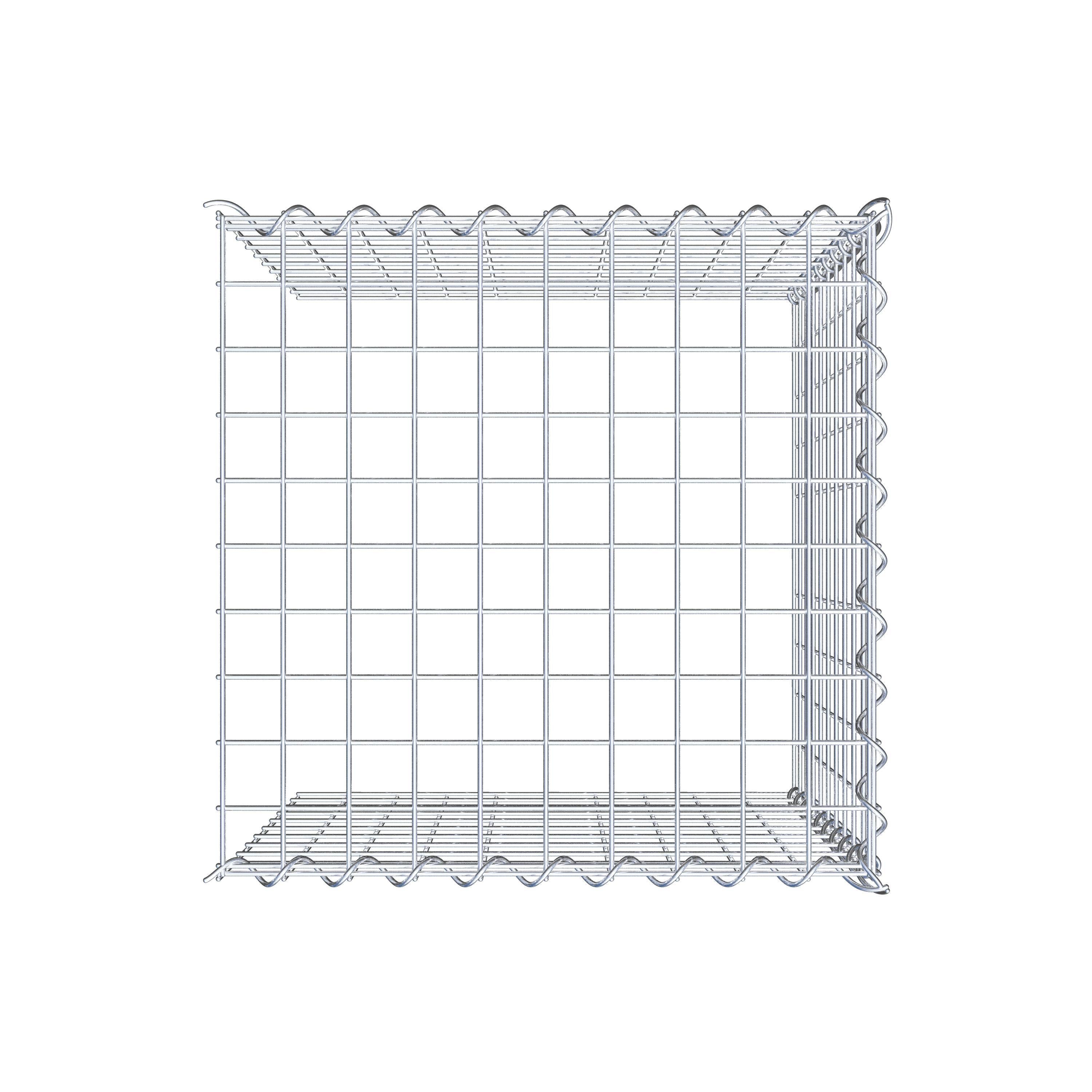 Gabião tipo 4 50 cm x 50 cm x 50 cm (C x A x P), malhagem 5 cm x 5 cm, espiral