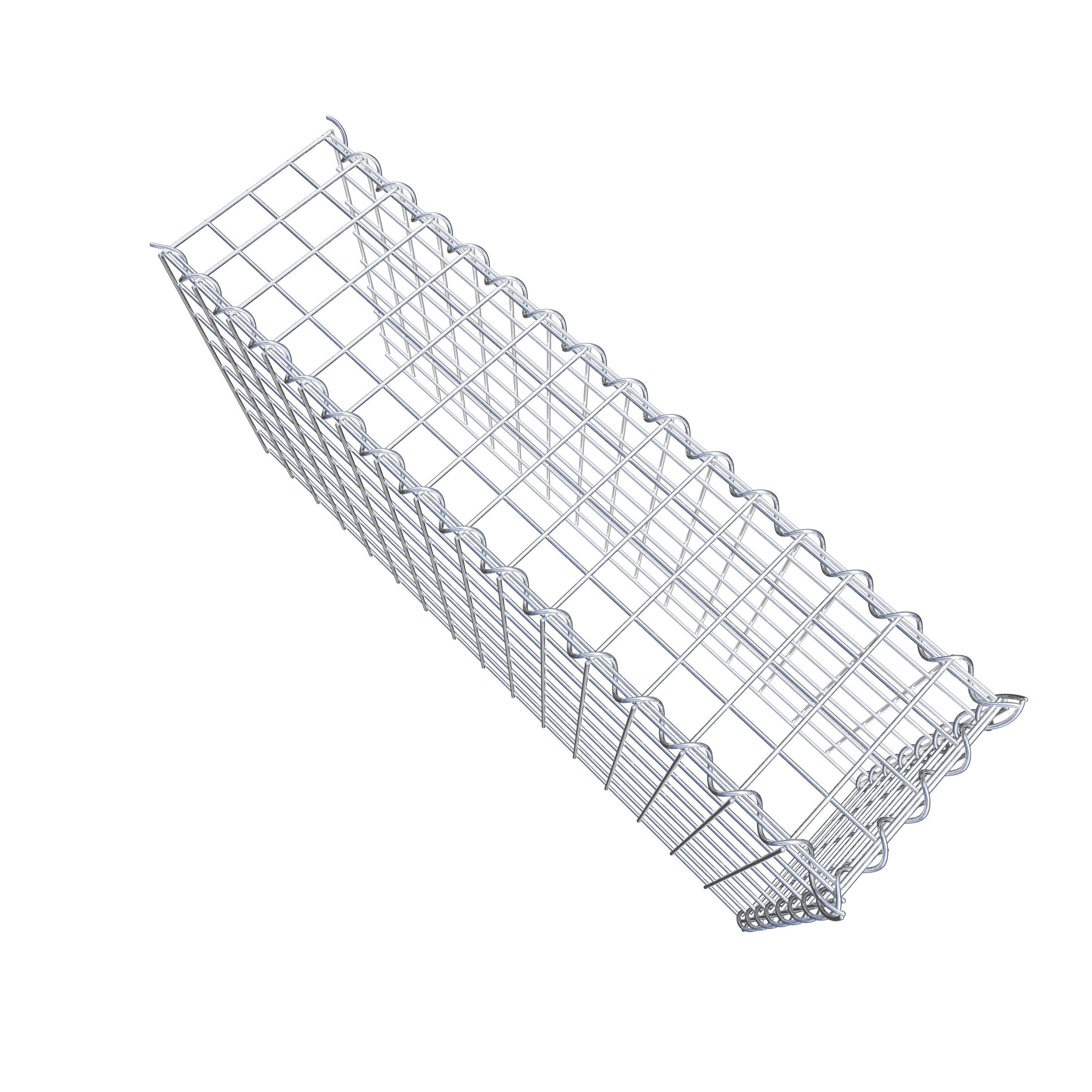 Gabião tipo 4 80 cm x 40 cm x 20 cm (C x A x P), malhagem 5 cm x 5 cm, espiral