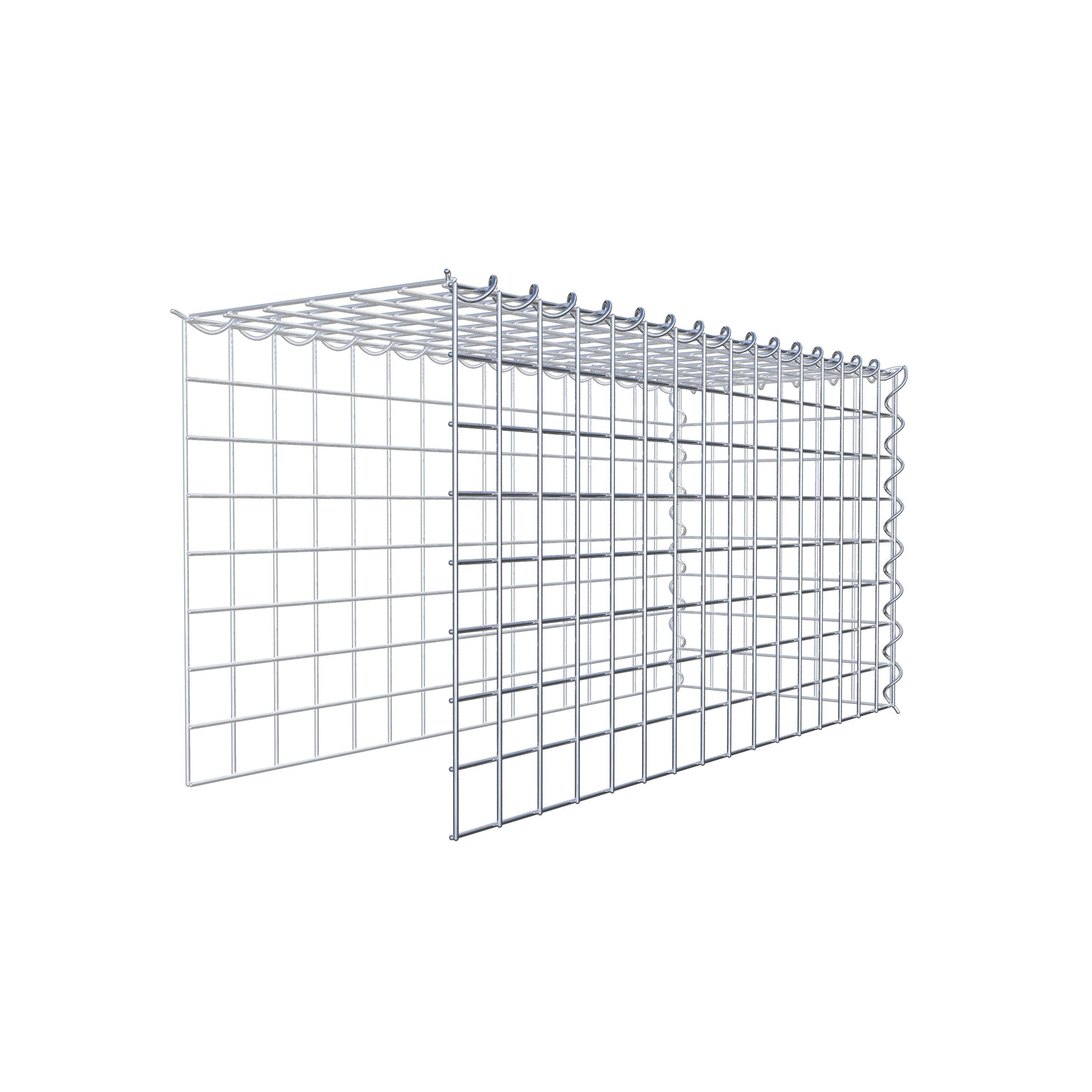 Extra gabion typ 4 80 cm x 40 cm x 30 cm (L x H x D), maskstorlek 5 cm x 5 cm, spiral