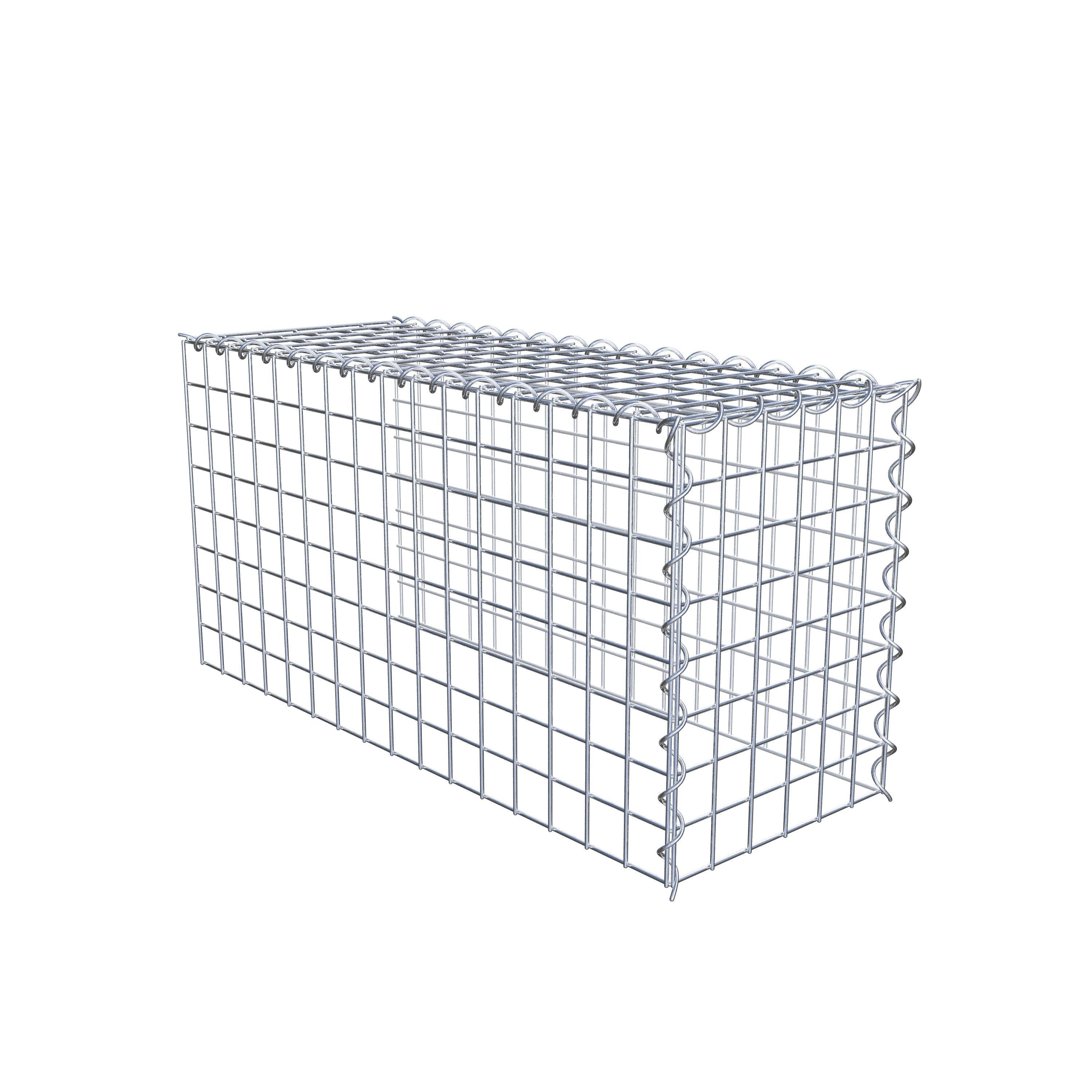 Extra gabion typ 4 80 cm x 40 cm x 30 cm (L x H x D), maskstorlek 5 cm x 5 cm, spiral