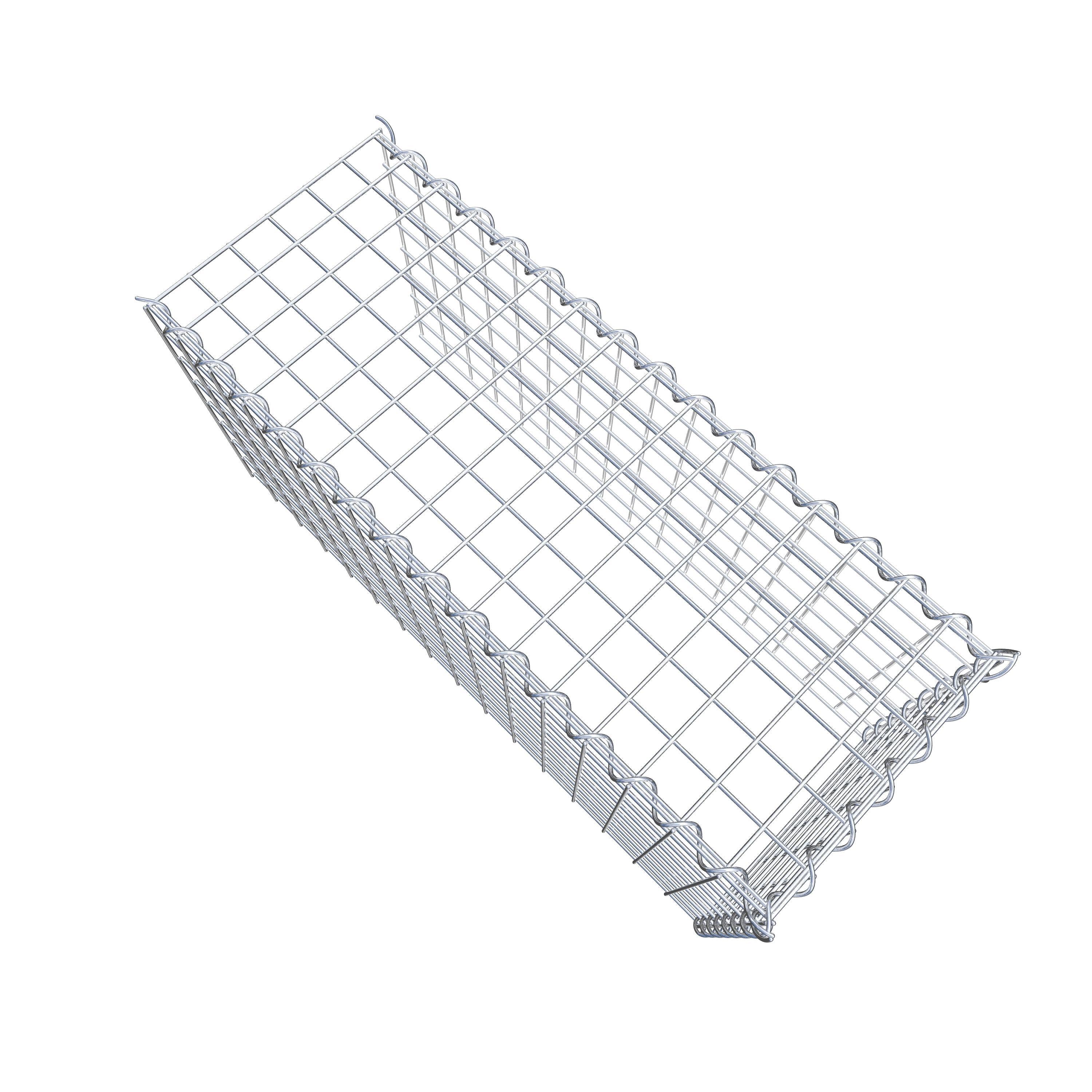 Extra gabion typ 4 80 cm x 40 cm x 30 cm (L x H x D), maskstorlek 5 cm x 5 cm, spiral