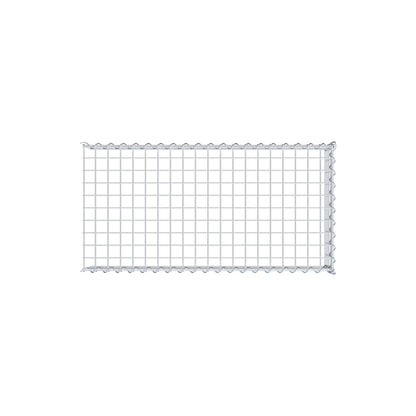 Gavión complementario tipo 4 100 cm x 20 cm x 50 cm (L x A x P), malla 5 cm x 5 cm, espiral