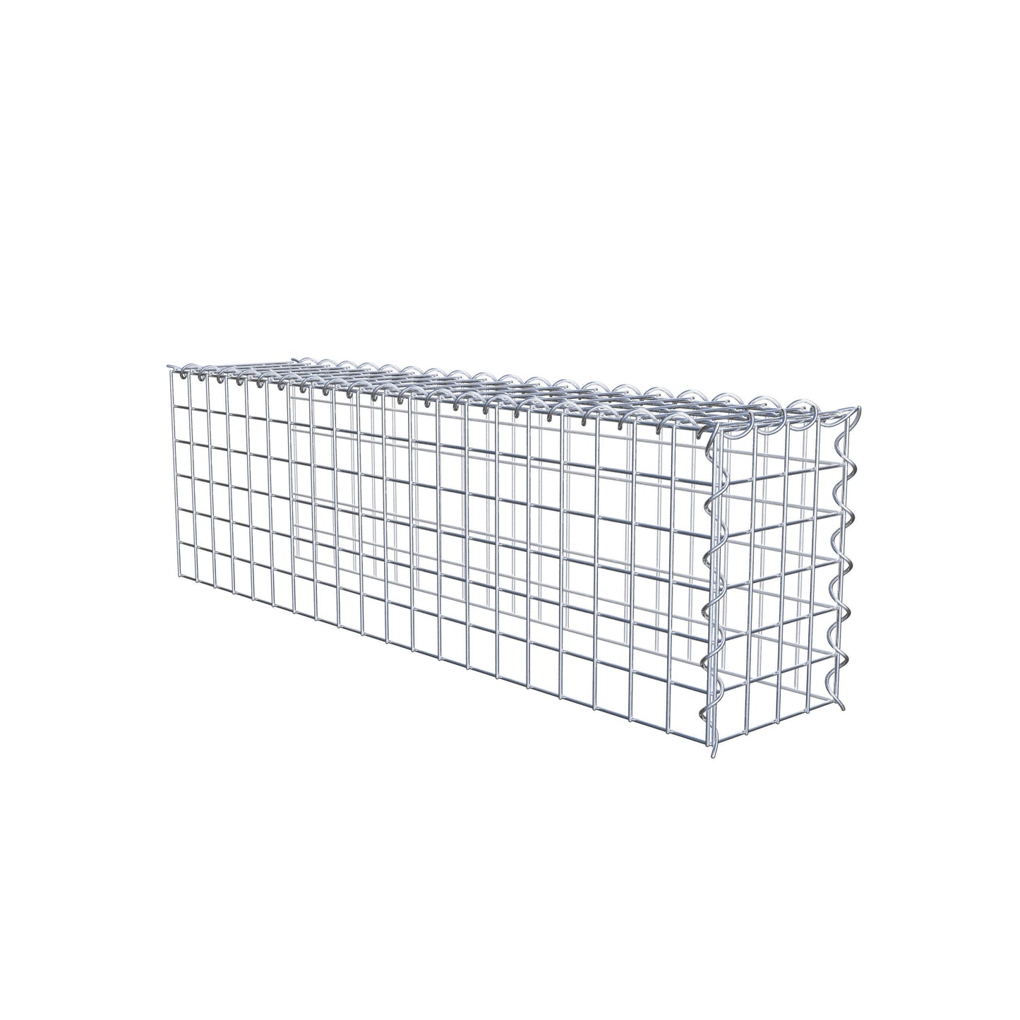 Grown-on gabion type 4 100 cm x 30 cm x 20 cm (L x H x D), mesh size 5 cm x 5 cm, spiral