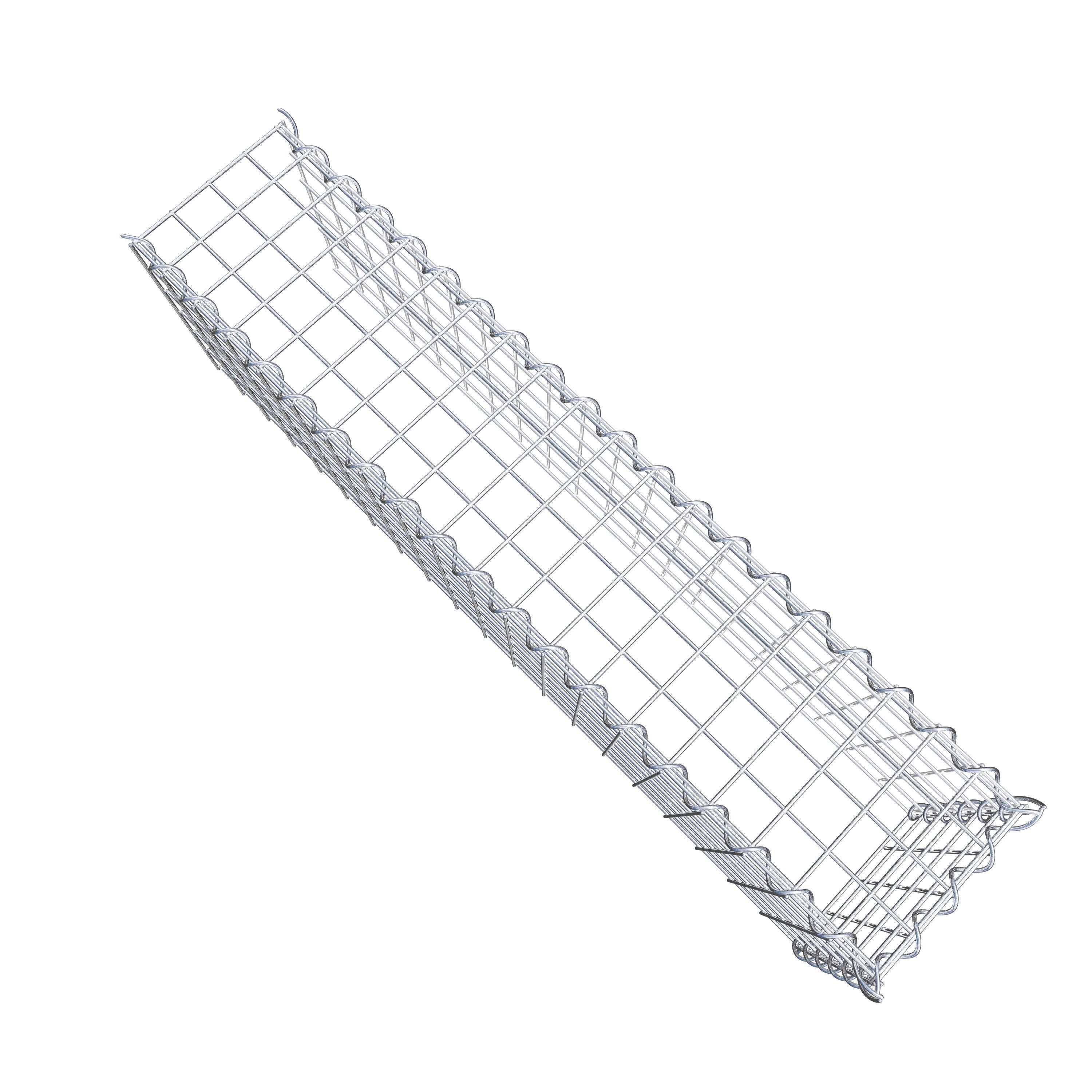 Add-on schanskorf type 4 100 cm x 30 cm x 20 cm (L x H x D), maaswijdte 5 cm x 5 cm, spiraalvormig