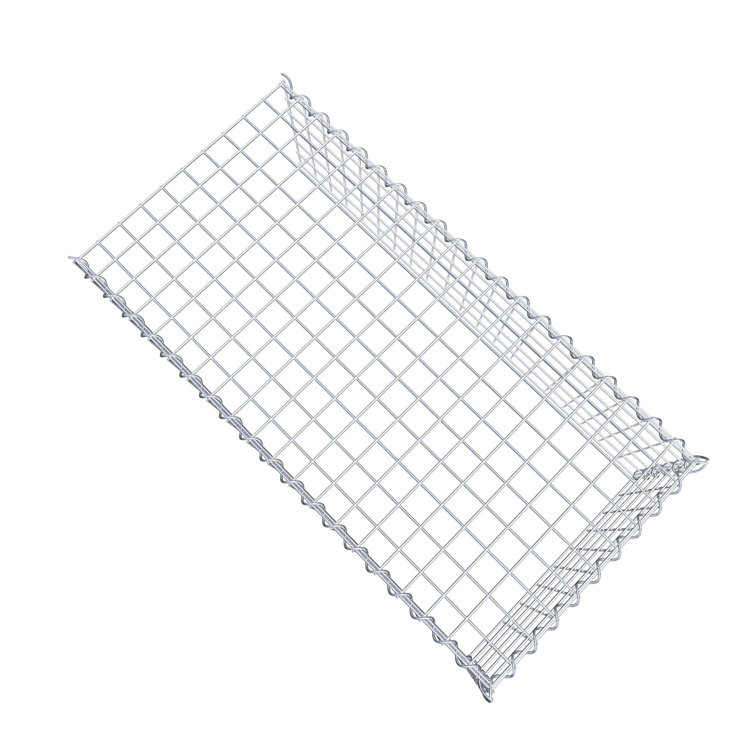 Grown-on gabion type 4 100 cm x 30 cm x 50 cm (L x H x D), mesh size 5 cm x 5 cm, spiral