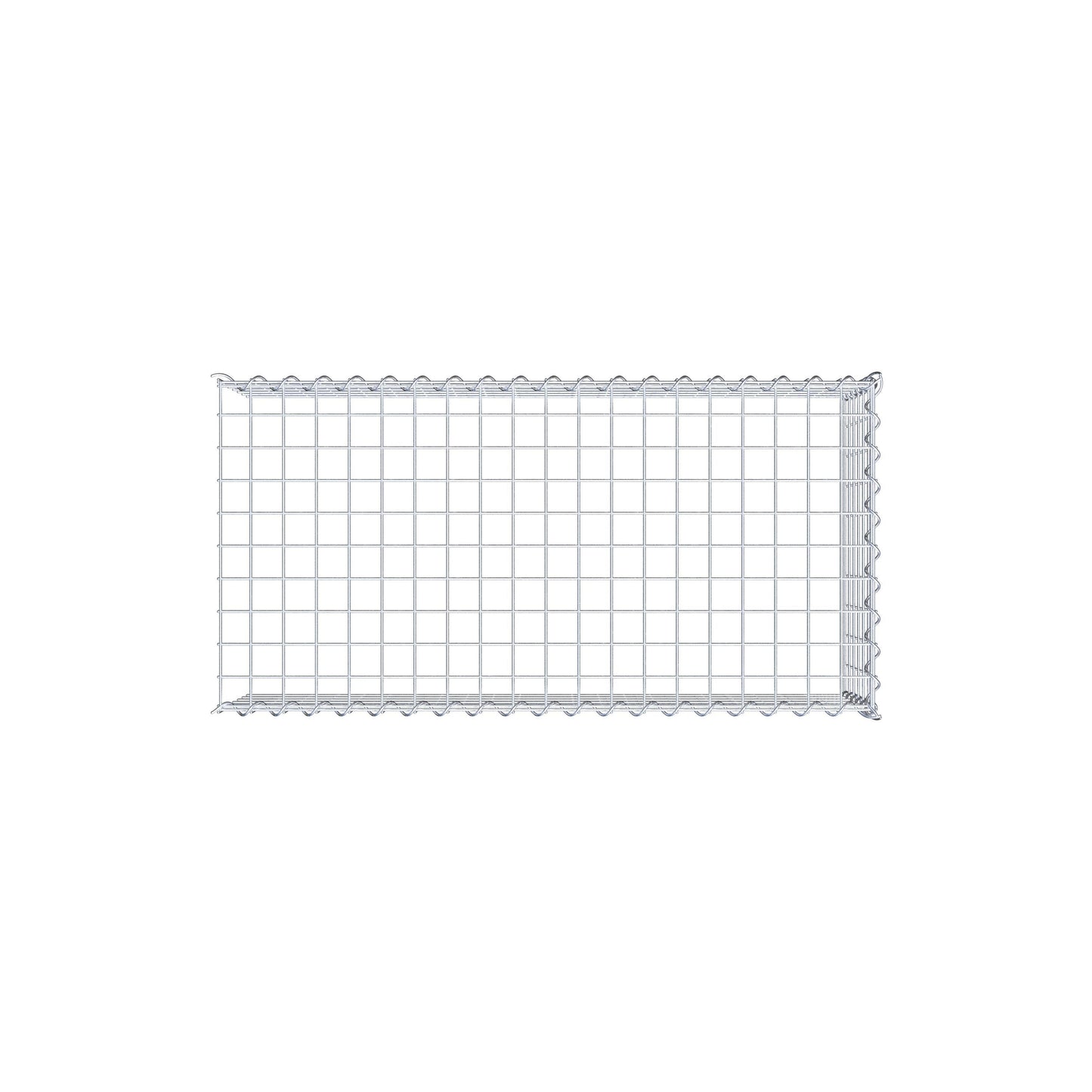 Grown-on gabion type 4 100 cm x 30 cm x 50 cm (L x H x D), mesh size 5 cm x 5 cm, spiral
