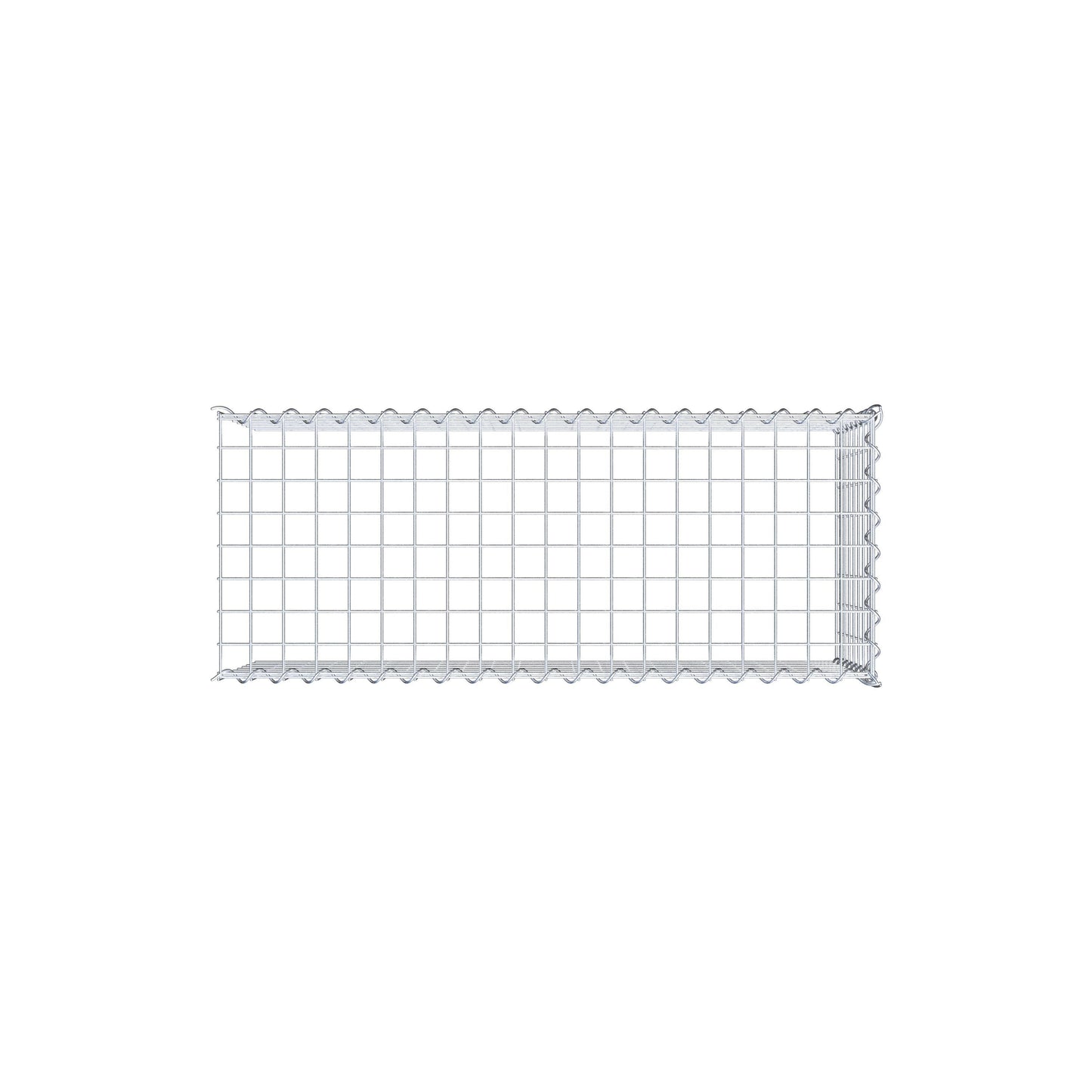 Grown-on gabion type 4 100 cm x 40 cm x 40 cm (L x H x D), mesh size 5 cm x 5 cm, spiral