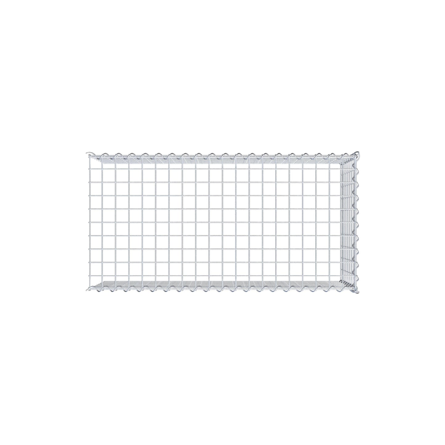 Grown-on gabion type 4 100 cm x 40 cm x 50 cm (L x H x D), mesh size 5 cm x 5 cm, spiral