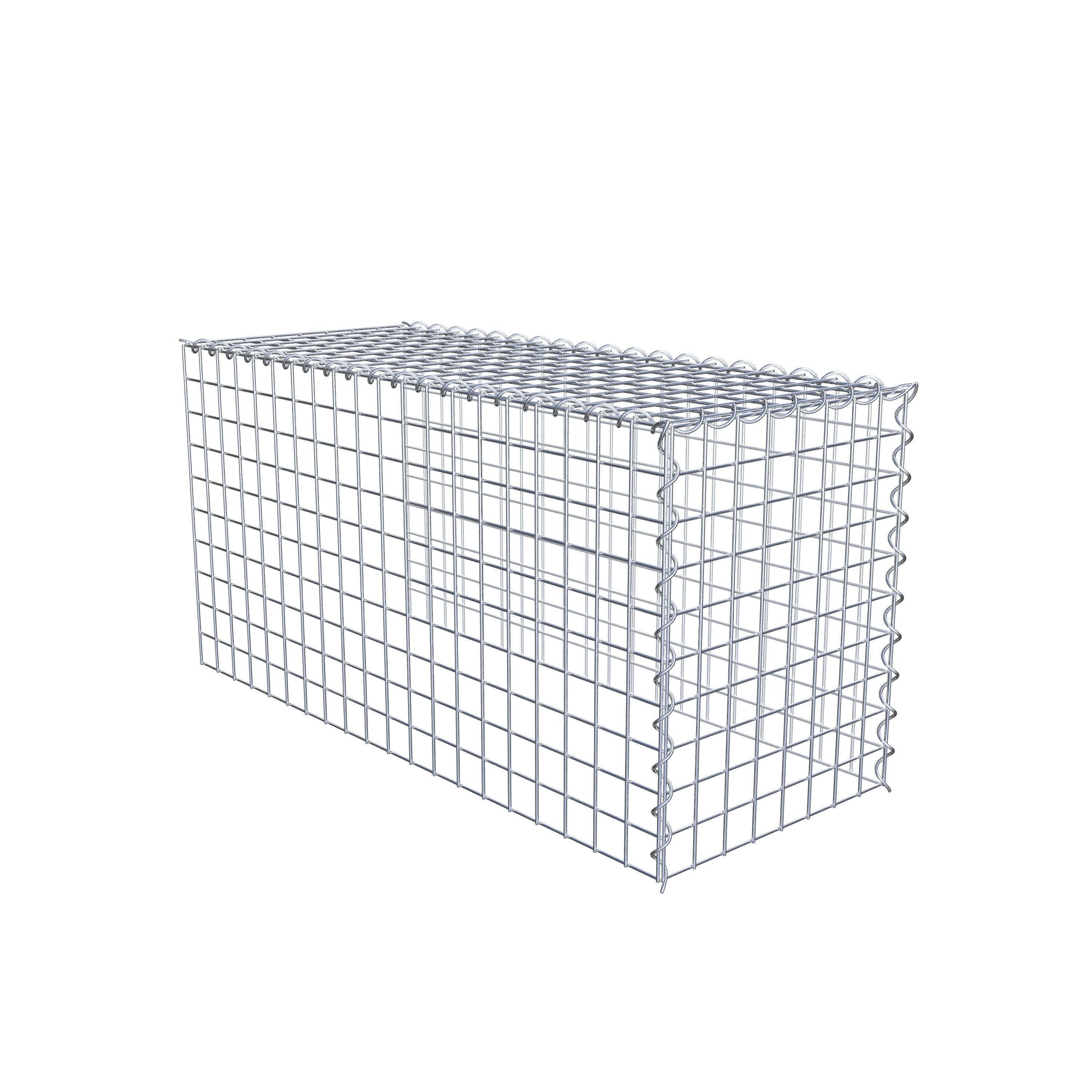 Grown-on gabion type 4 100 cm x 50 cm x 40 cm (L x H x D), mesh size 5 cm x 5 cm, spiral