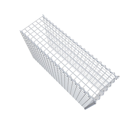 Gavión adulto tipo 4 100 cm x 60 cm x 30 cm (largo x alto x profundidad), tamaño de malla 5 cm x 5 cm, espiral