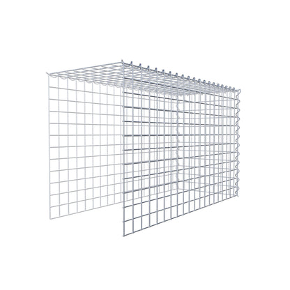 Grown-on gabion type 4 100 cm x 60 cm x 40 cm (L x H x D), mesh size 5 cm x 5 cm, spiral